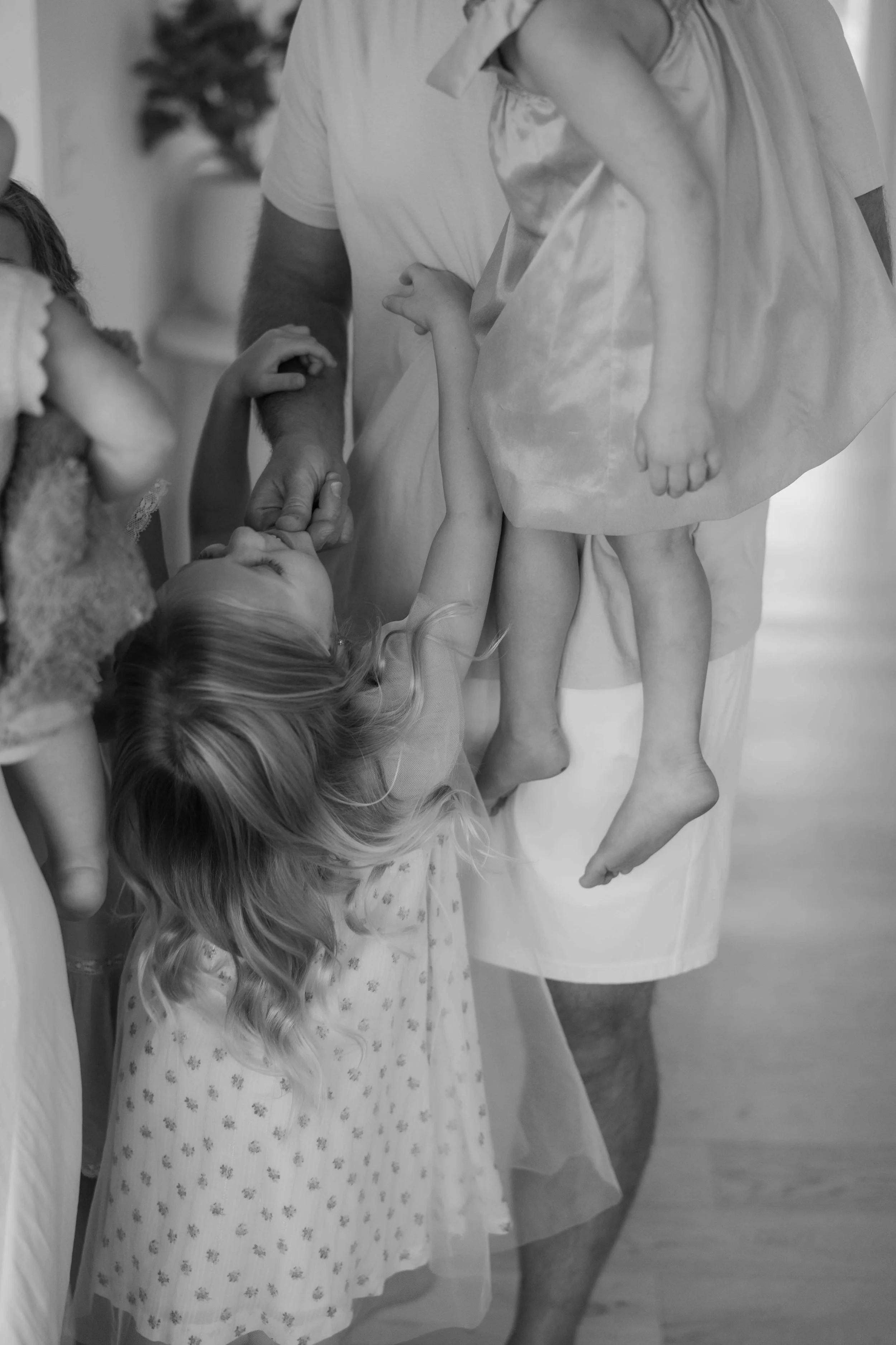 In home family portraits at family's home near Brandon South Dakota. Photographed by Jenna Heckel Photography.