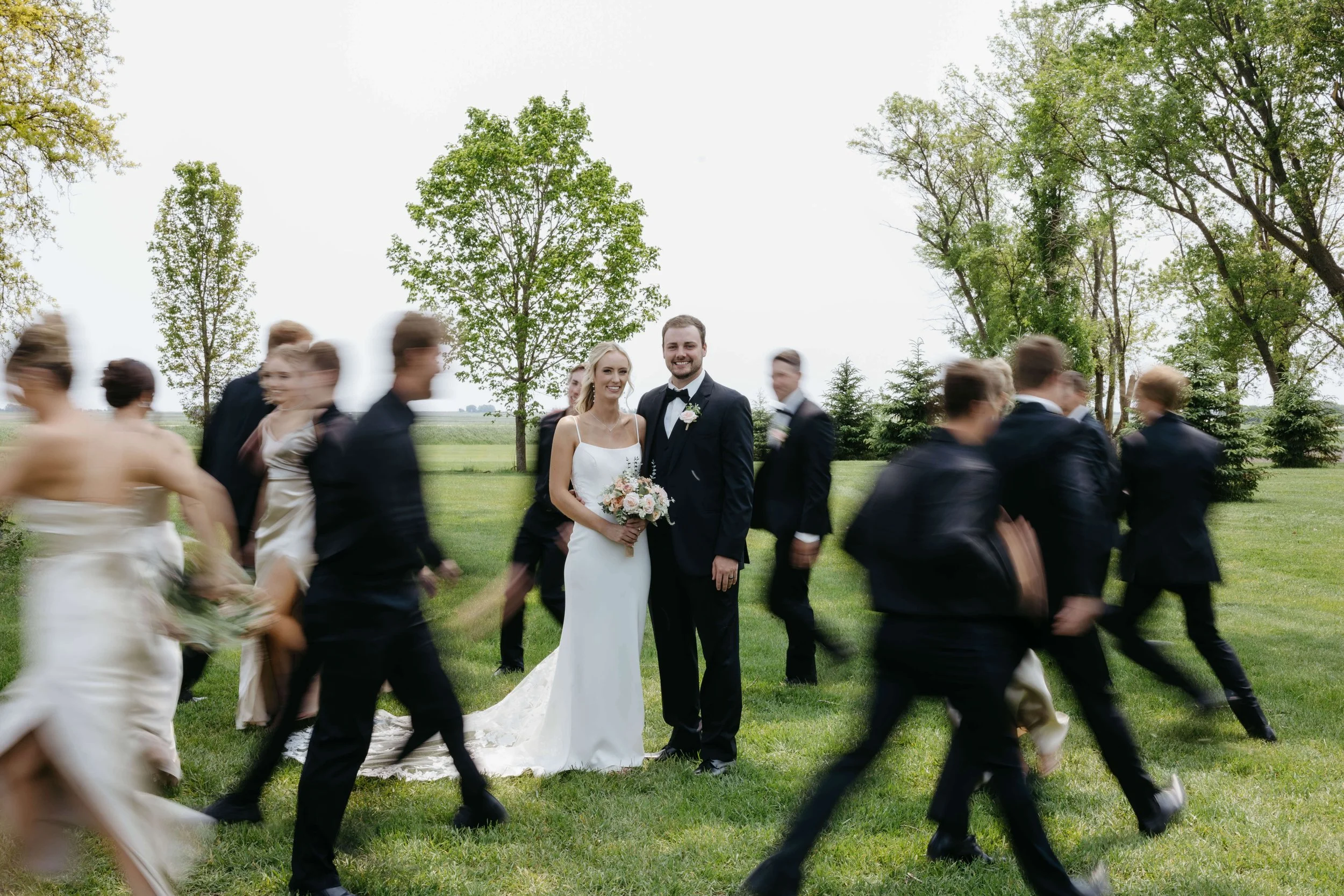Bridal and wedding portraits at wedding in Northwest Iowa photographed by Jenna Heckle Photography. 