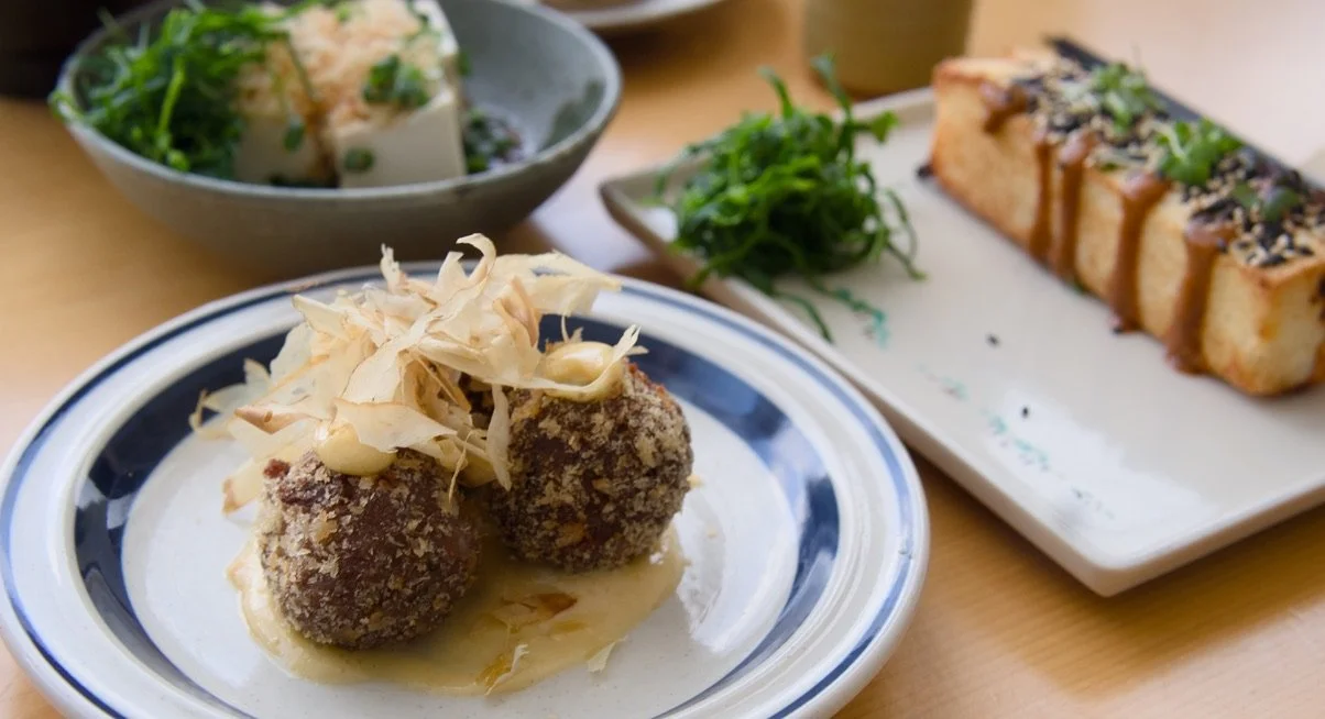 Meatballs , aioli and katsuobushi