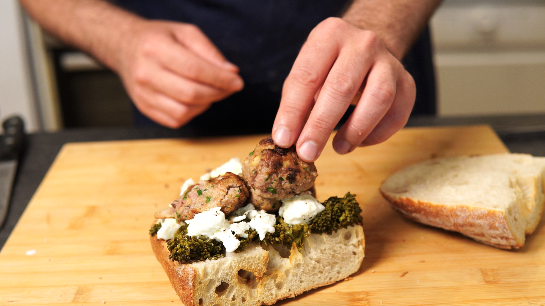 italian meatballs sub