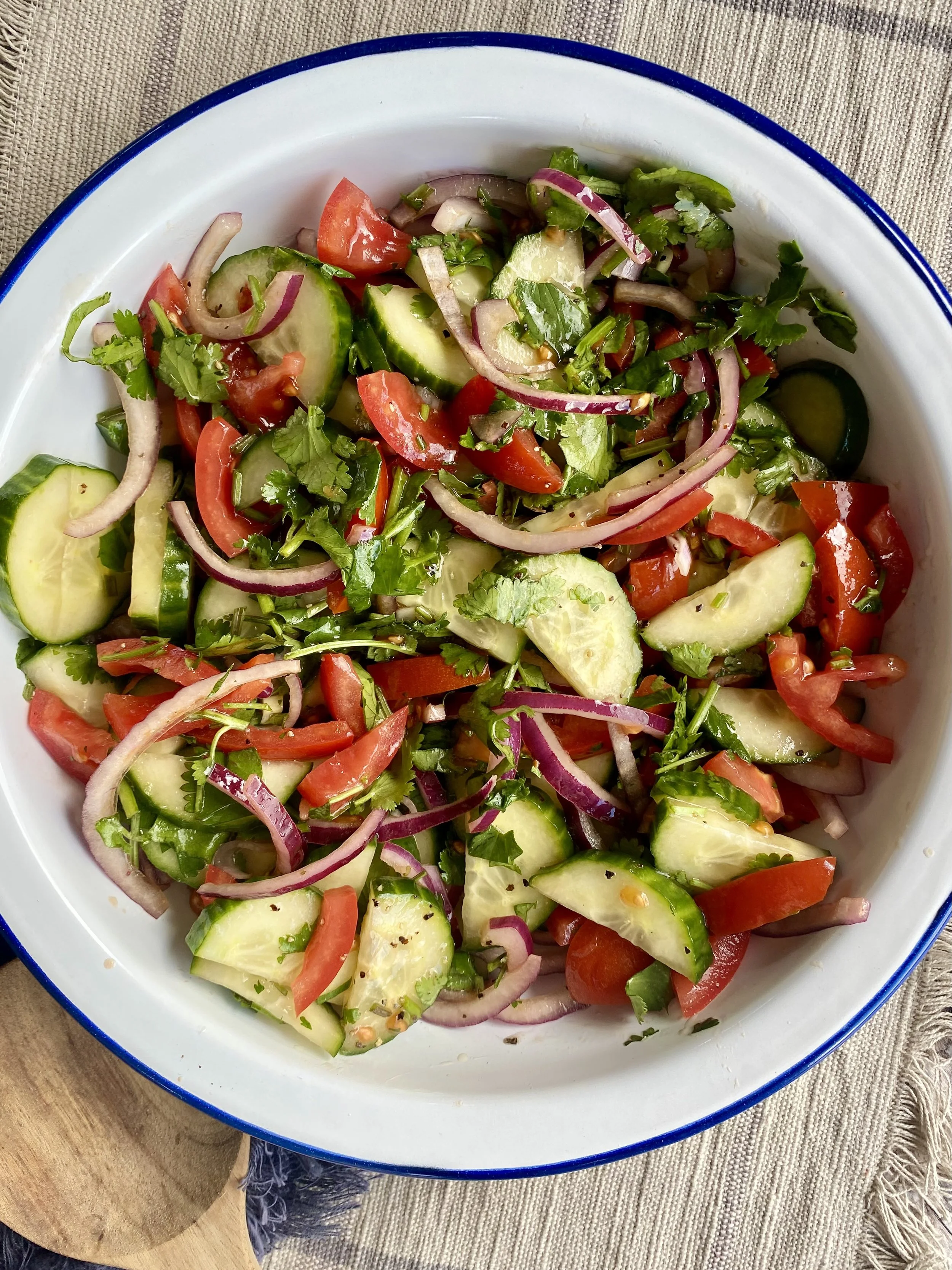 Cucumber Tomato Cilantro Salad