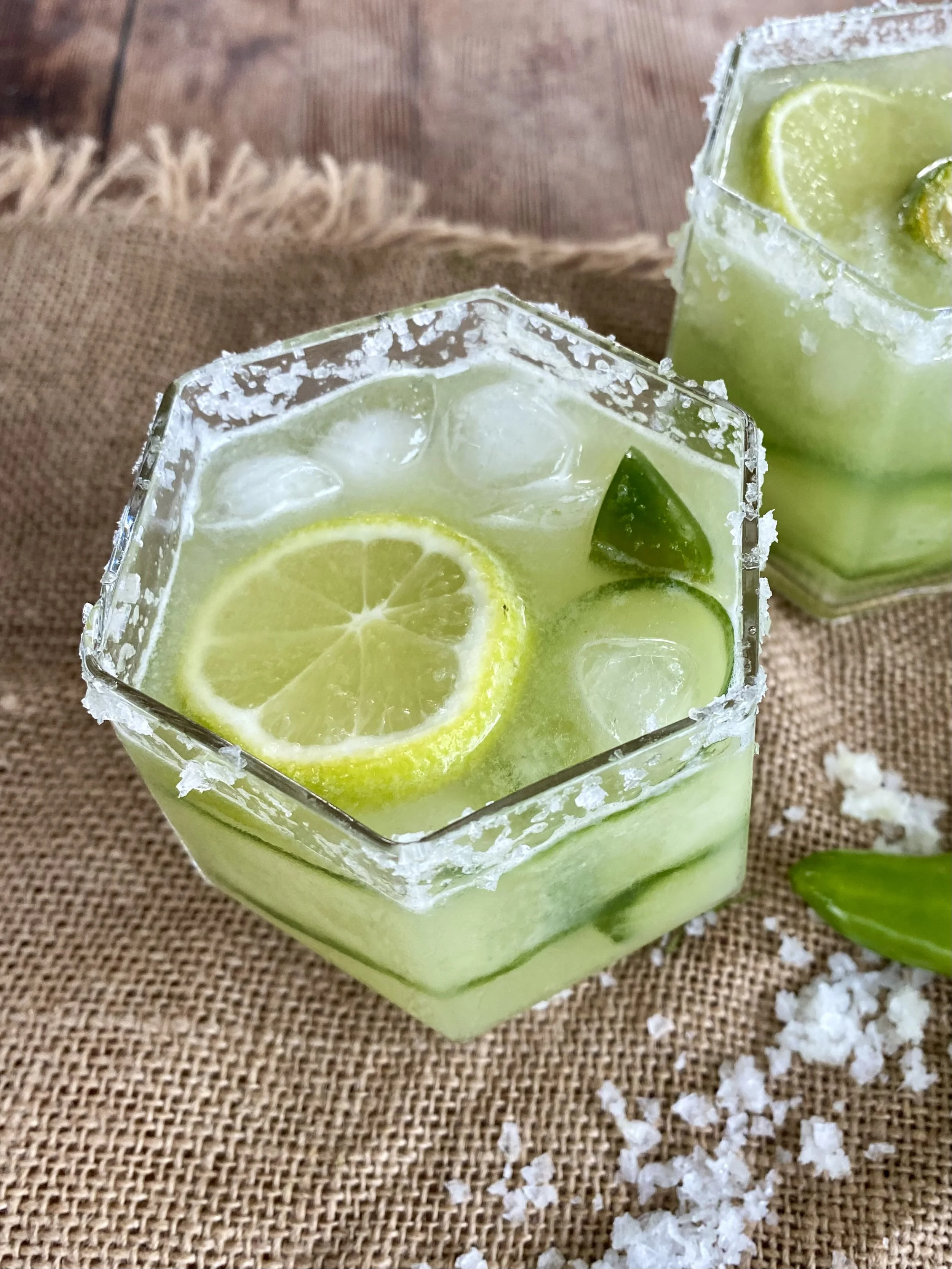 Spicy Cucumber Margaritas 