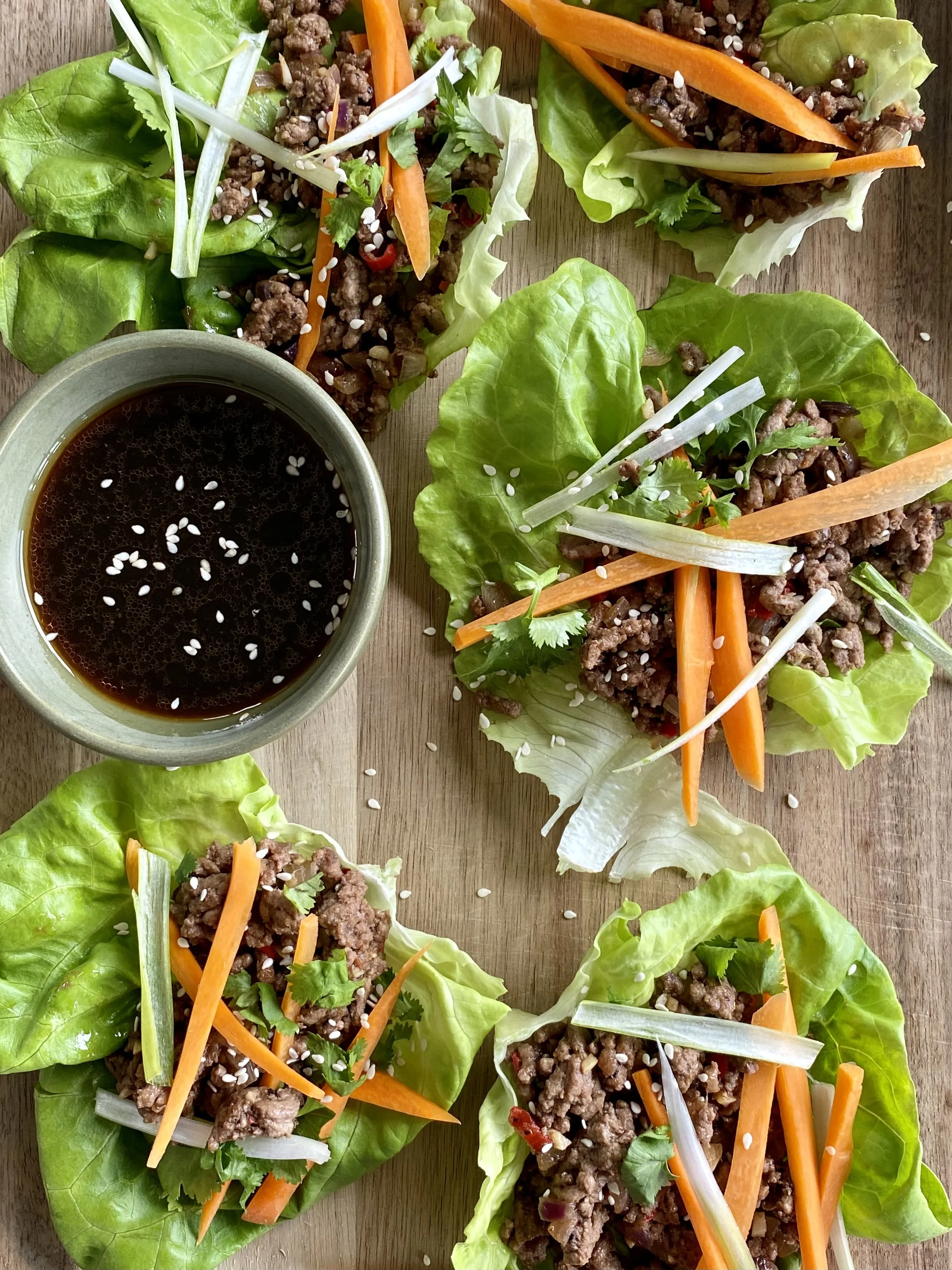 Spicy Beef Lettuce Wrap