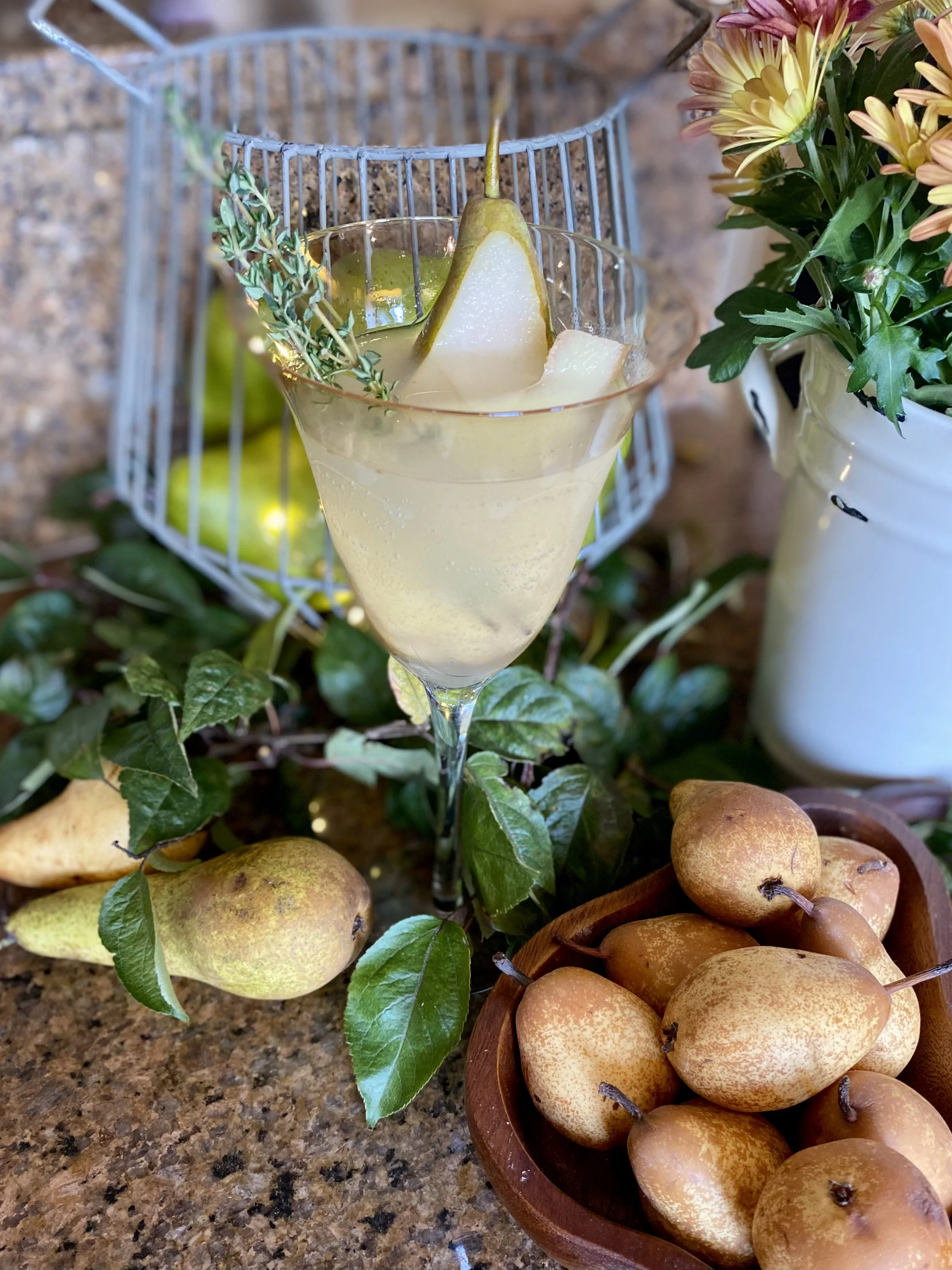 Perfect Pear Cocktail Pitcher