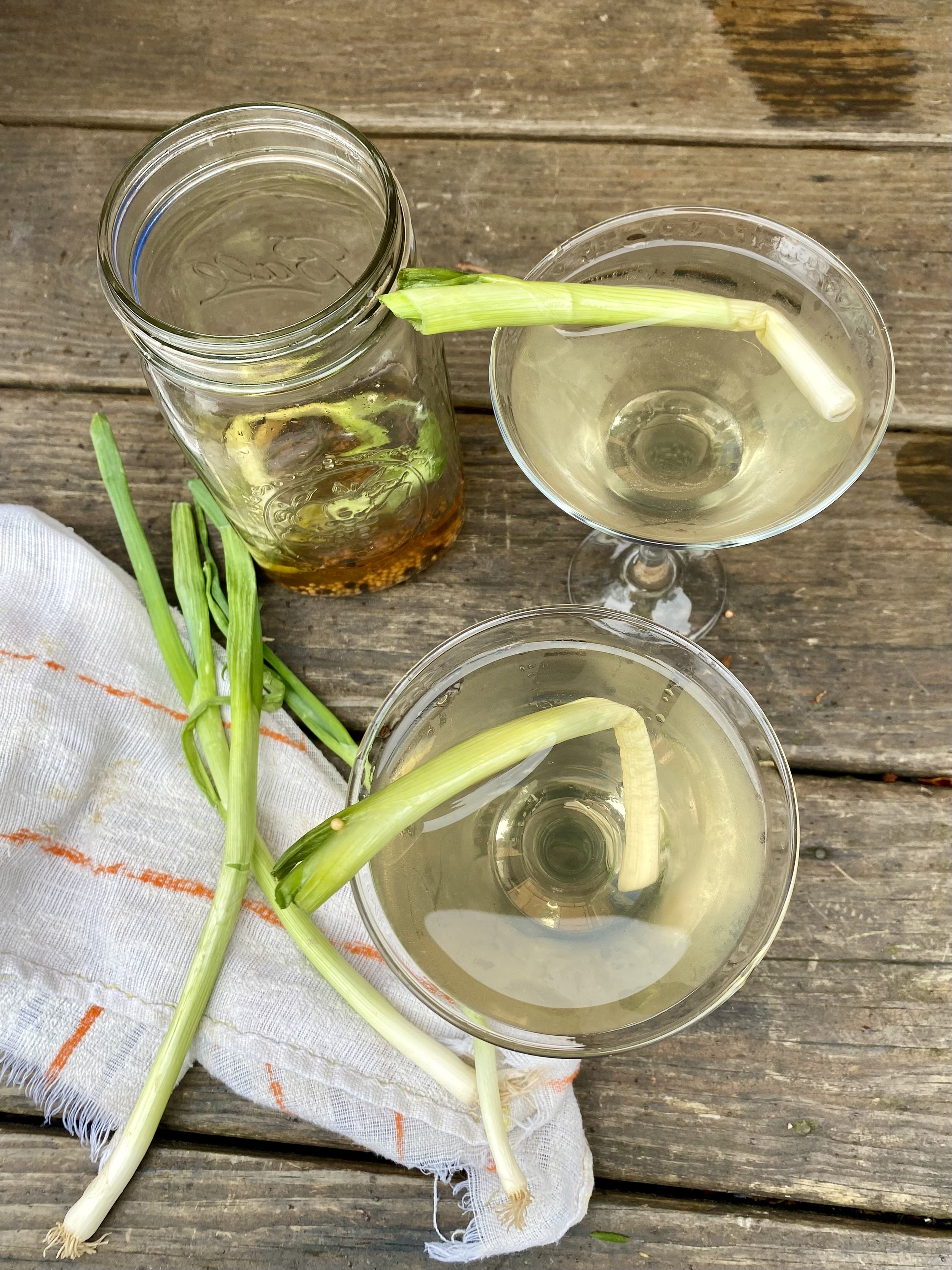 Pickled Scallion Martini