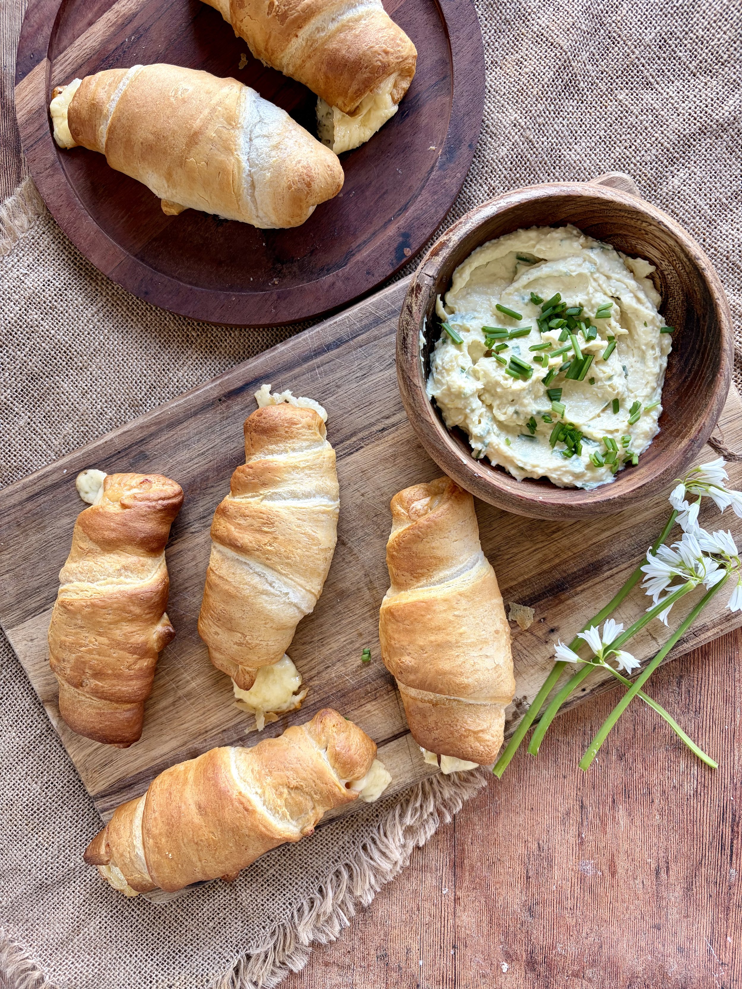 Ham and Cheese Roll-Ups with Mustard Parmesan Mayonnaise