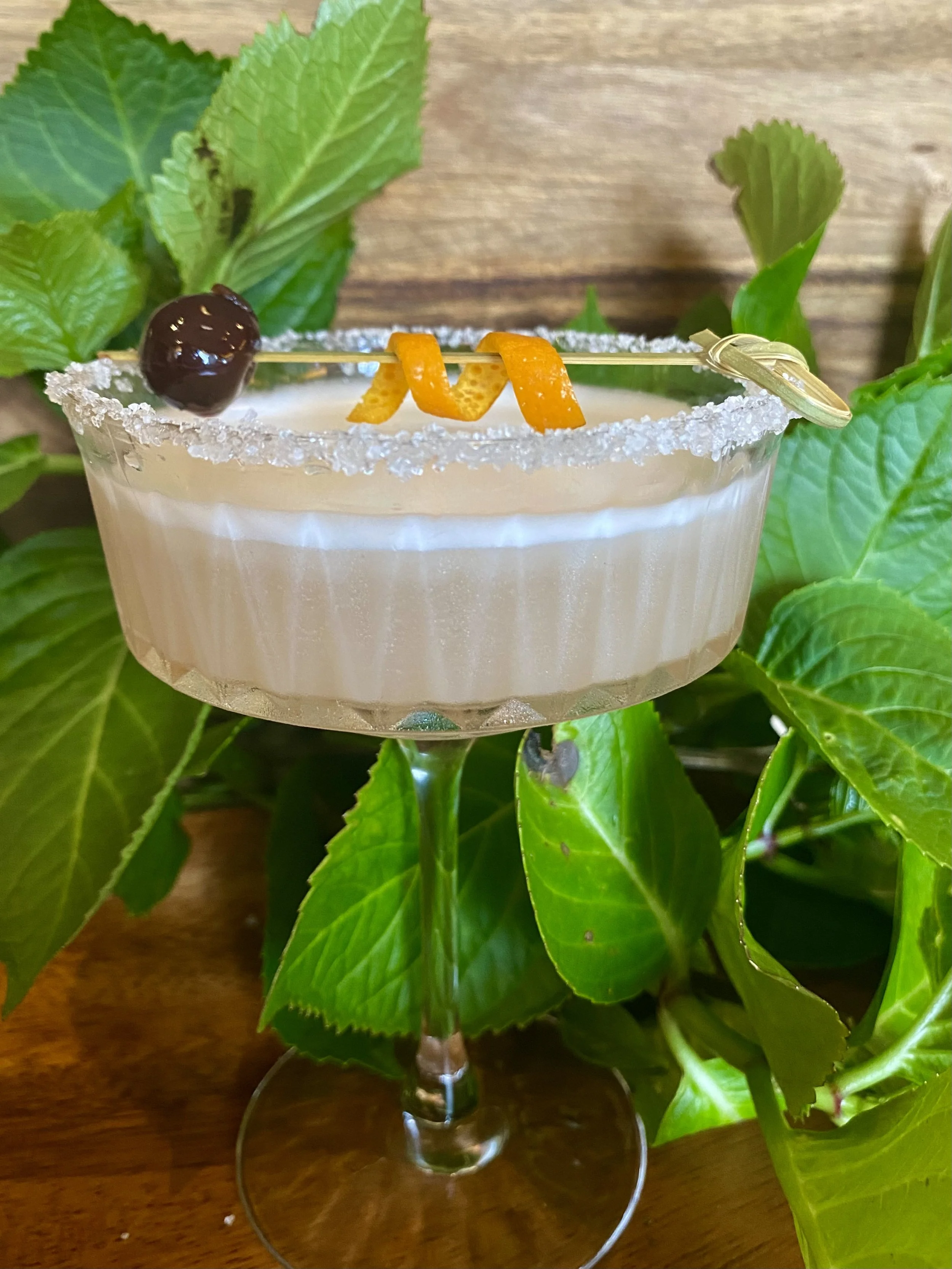 Aquafaba Whiskey Sour 