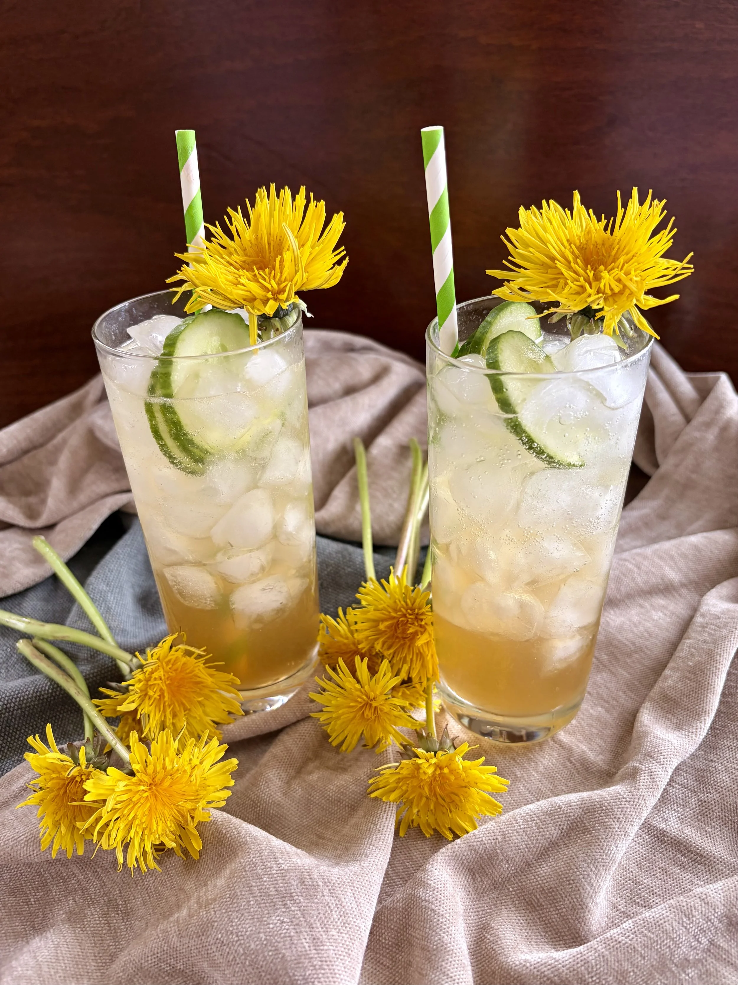 Dandelion Elderflower Gin Fizz