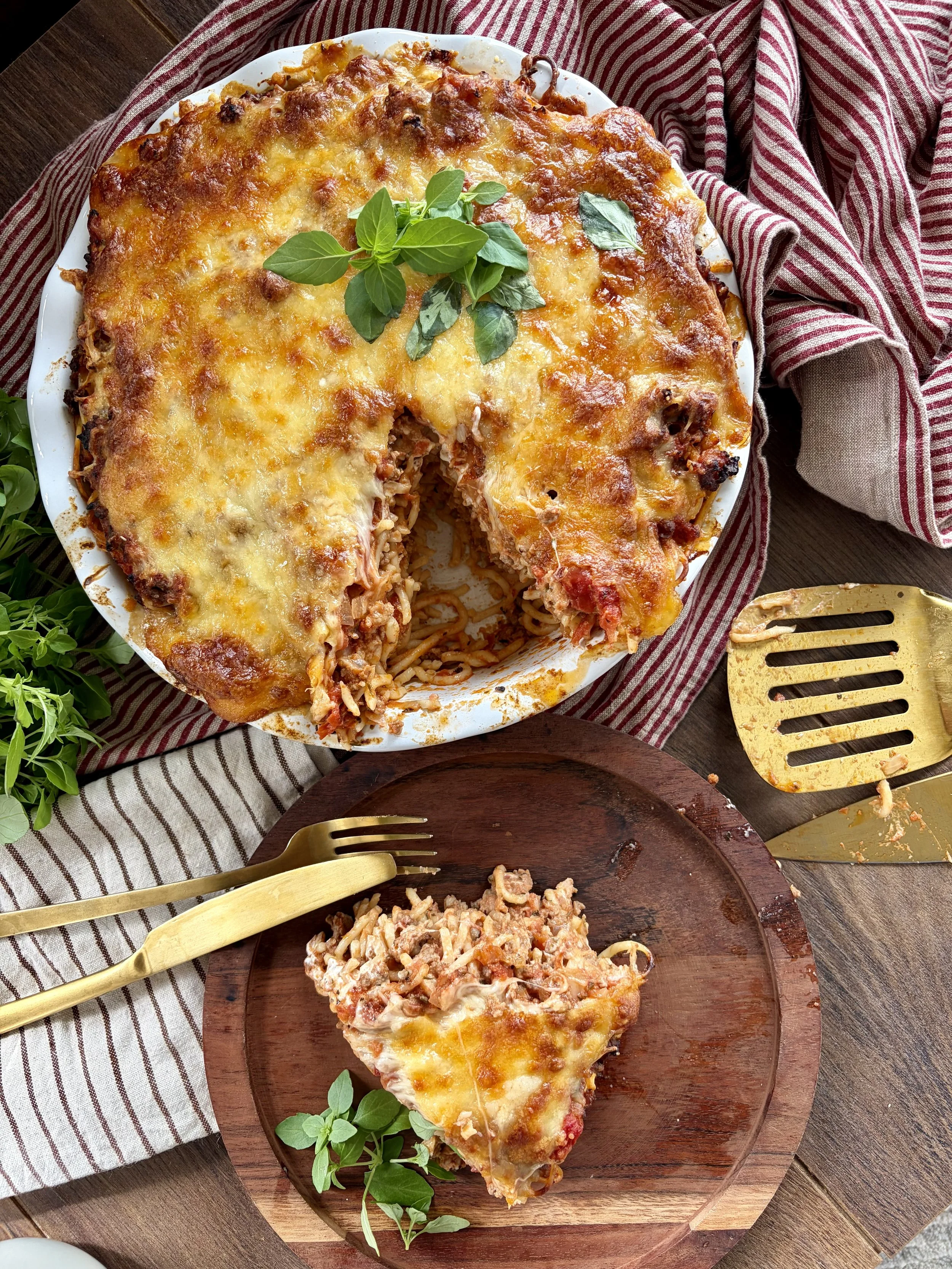Baked Spaghetti Pie 