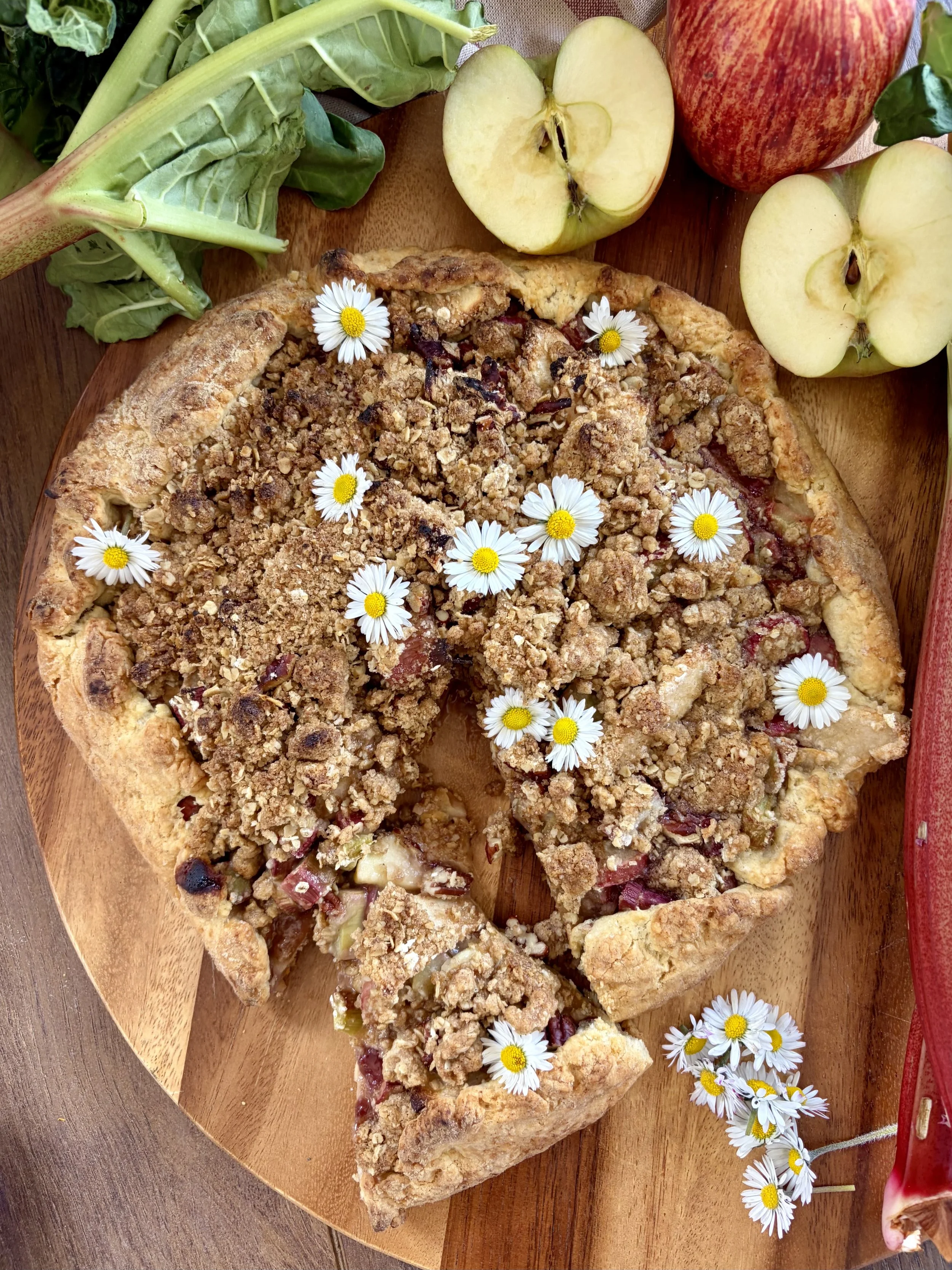 Rhubarb Apple Crosata