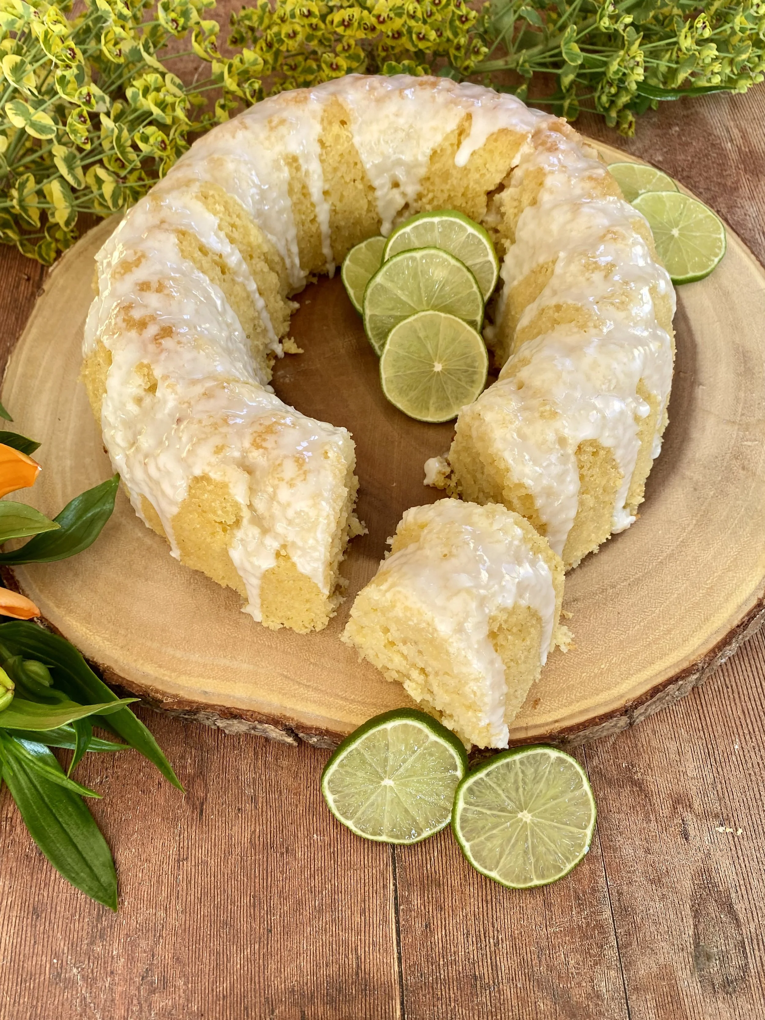 Lime Bundt Cake with Lime Glaze