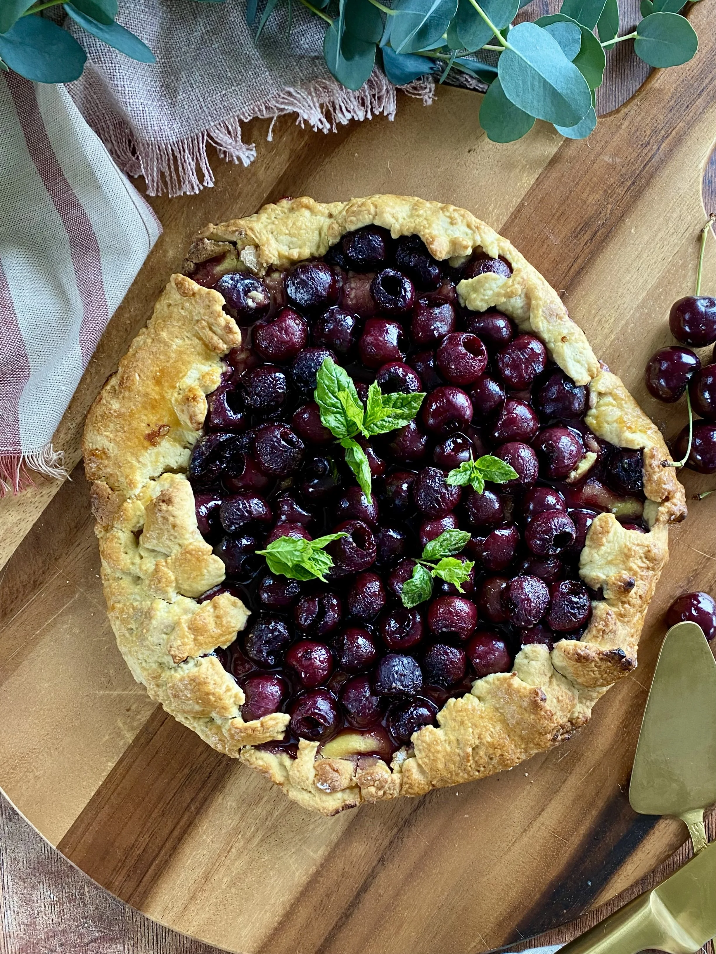 Black Cherry Marzipan Crostata 