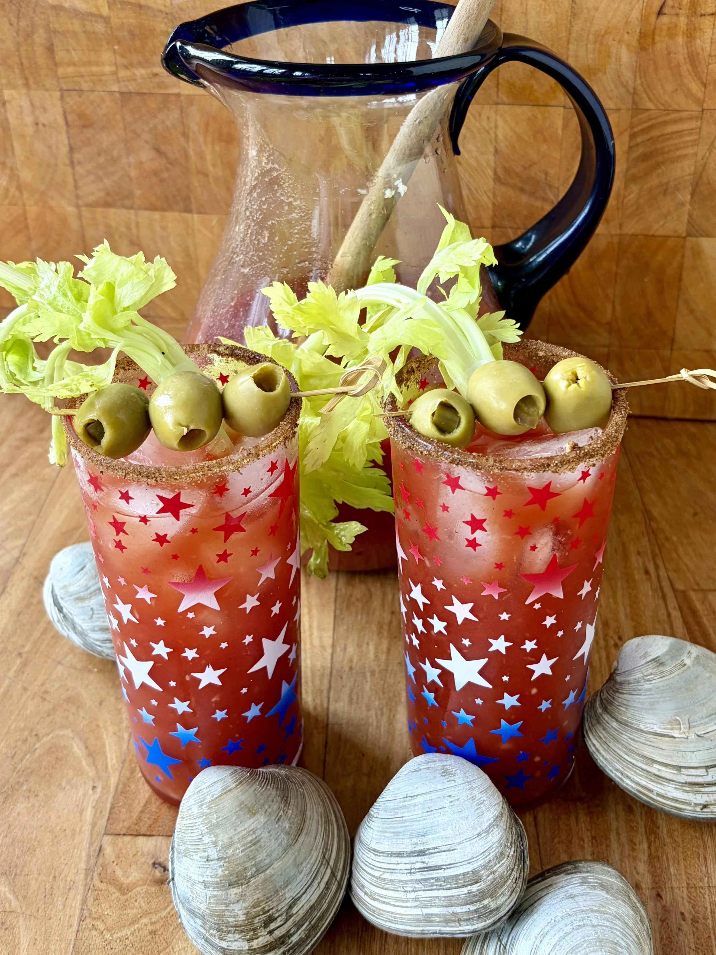 Clam and Pickle Juice Bloody Mary Pitcher