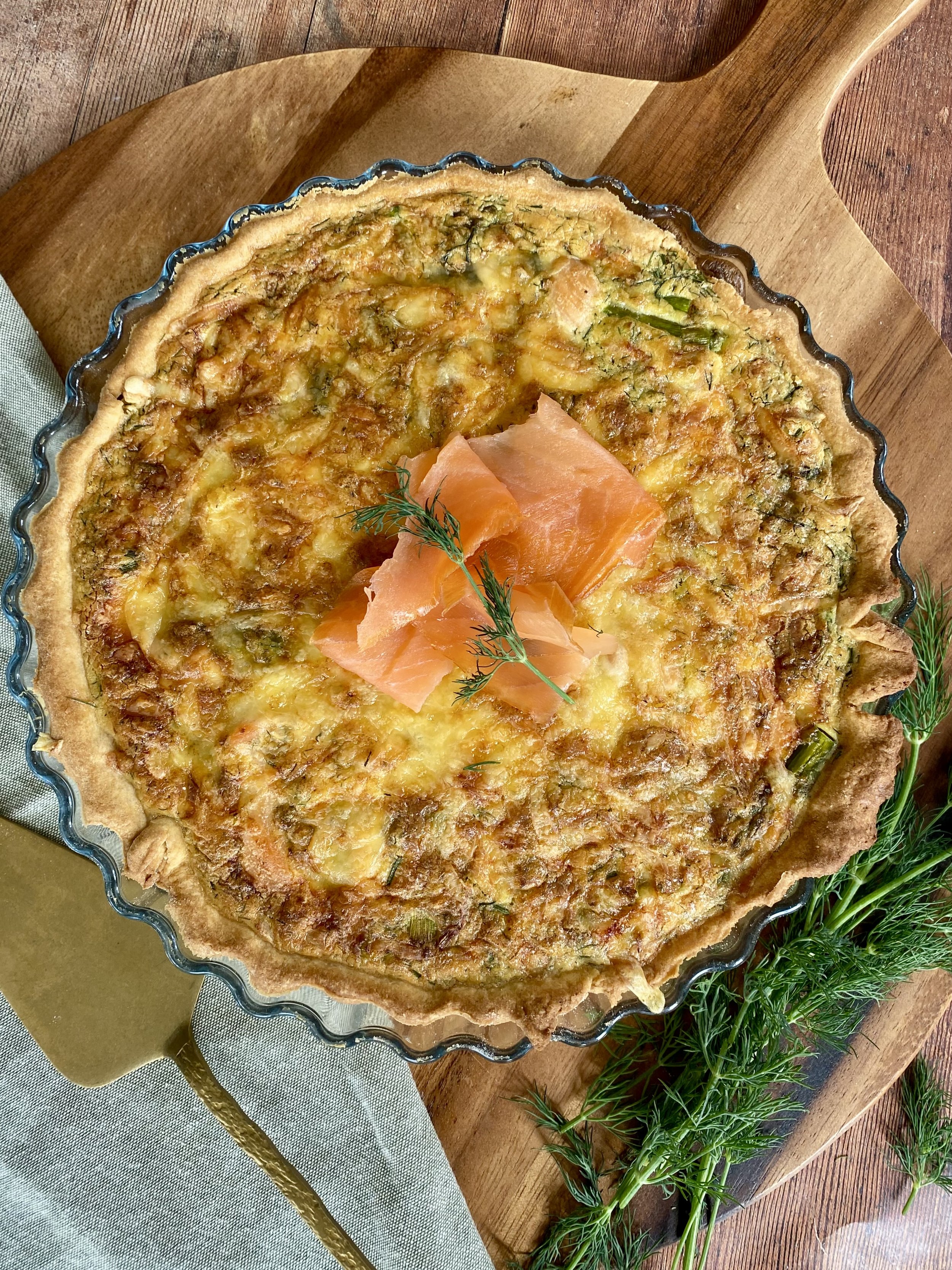 Smoked Salmon Quiche 