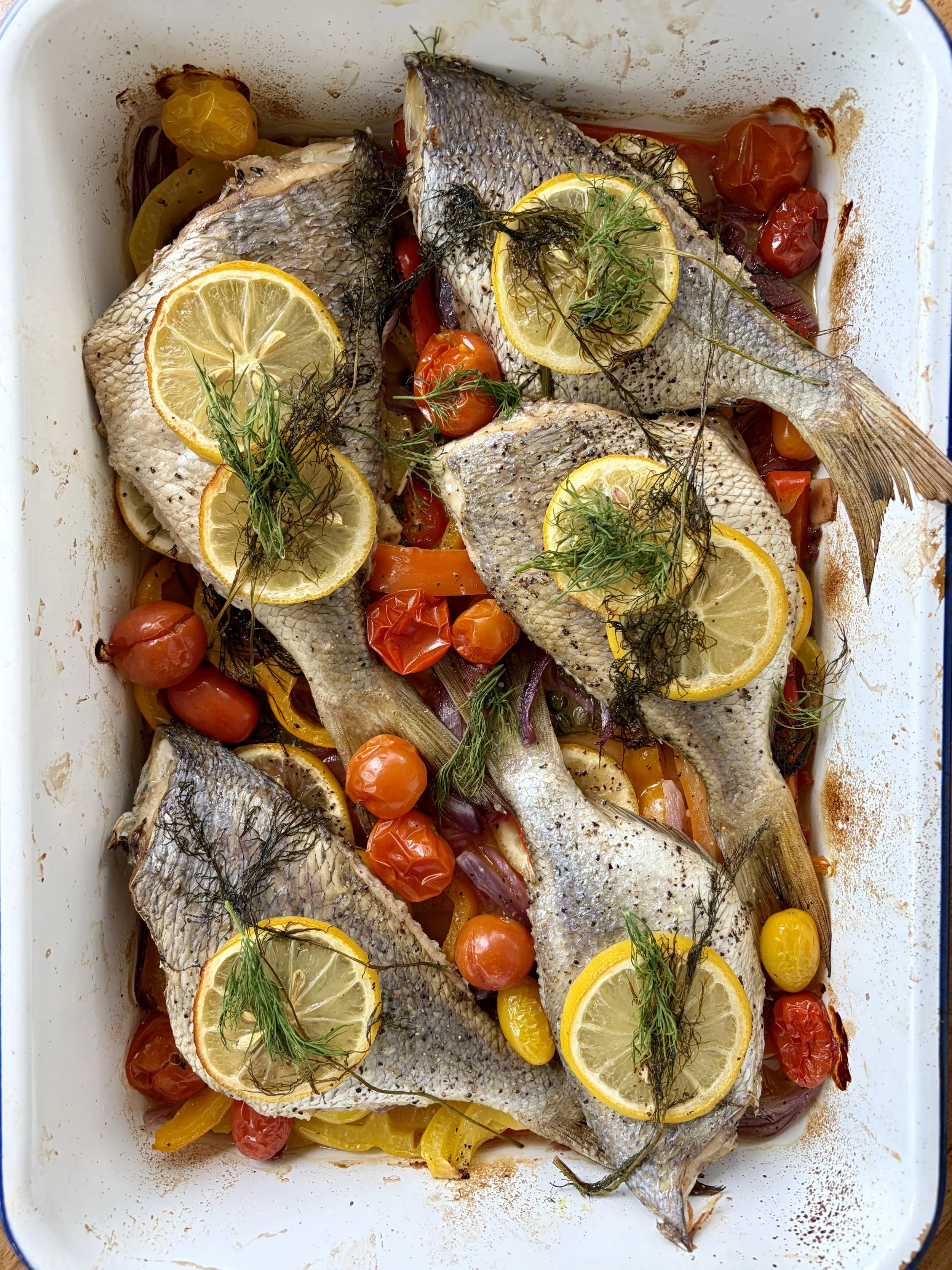 Lemon, Dill &amp; White Wine Roasted Porgy