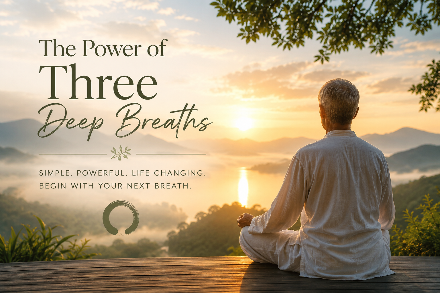 The Power of Three Deep Breaths