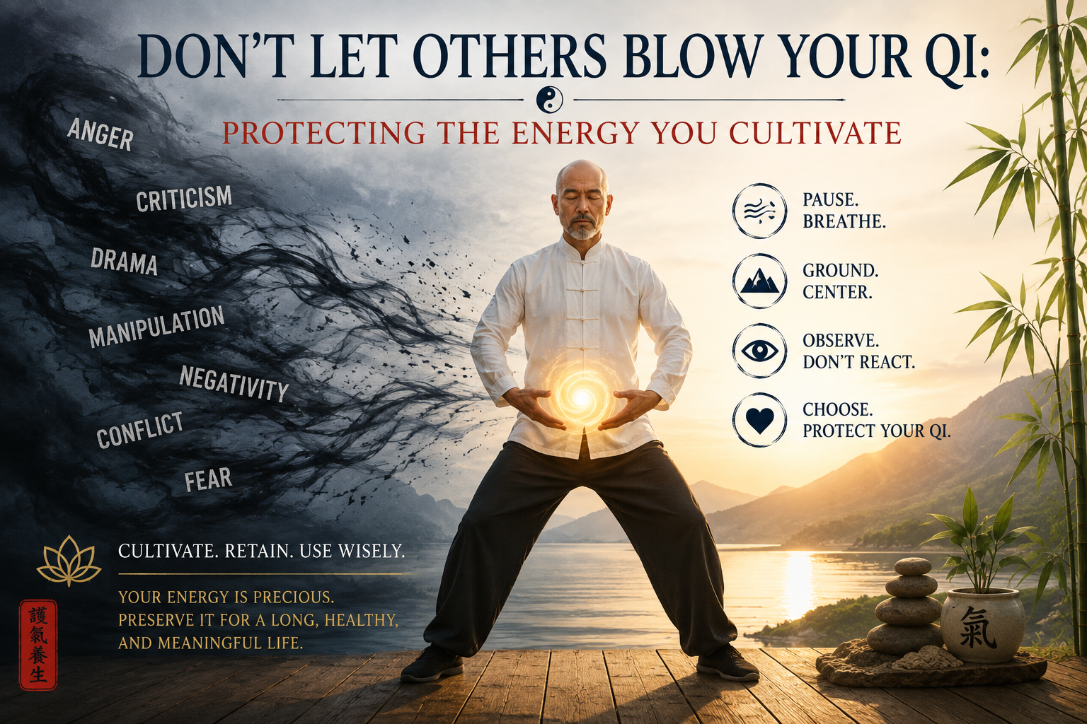Don’t Let Others Blow Your Qi: Protecting the Energy You Cultivate