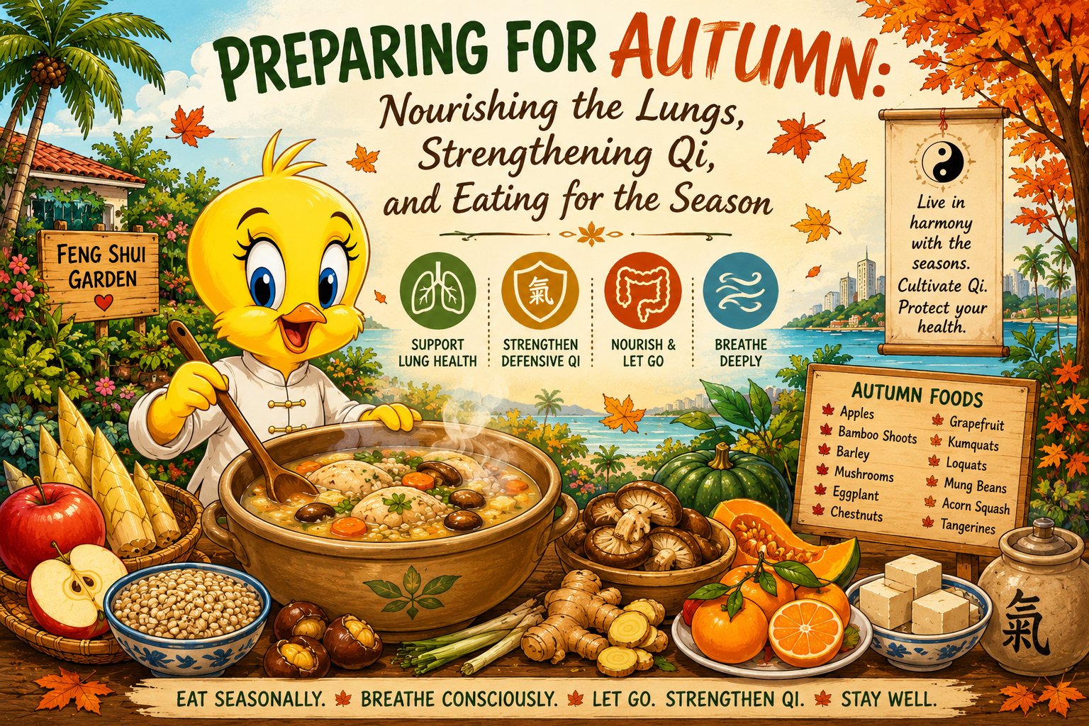 Preparing for Autumn: Nourishing the Lungs, Strengthening Qi, and Eating for the Season