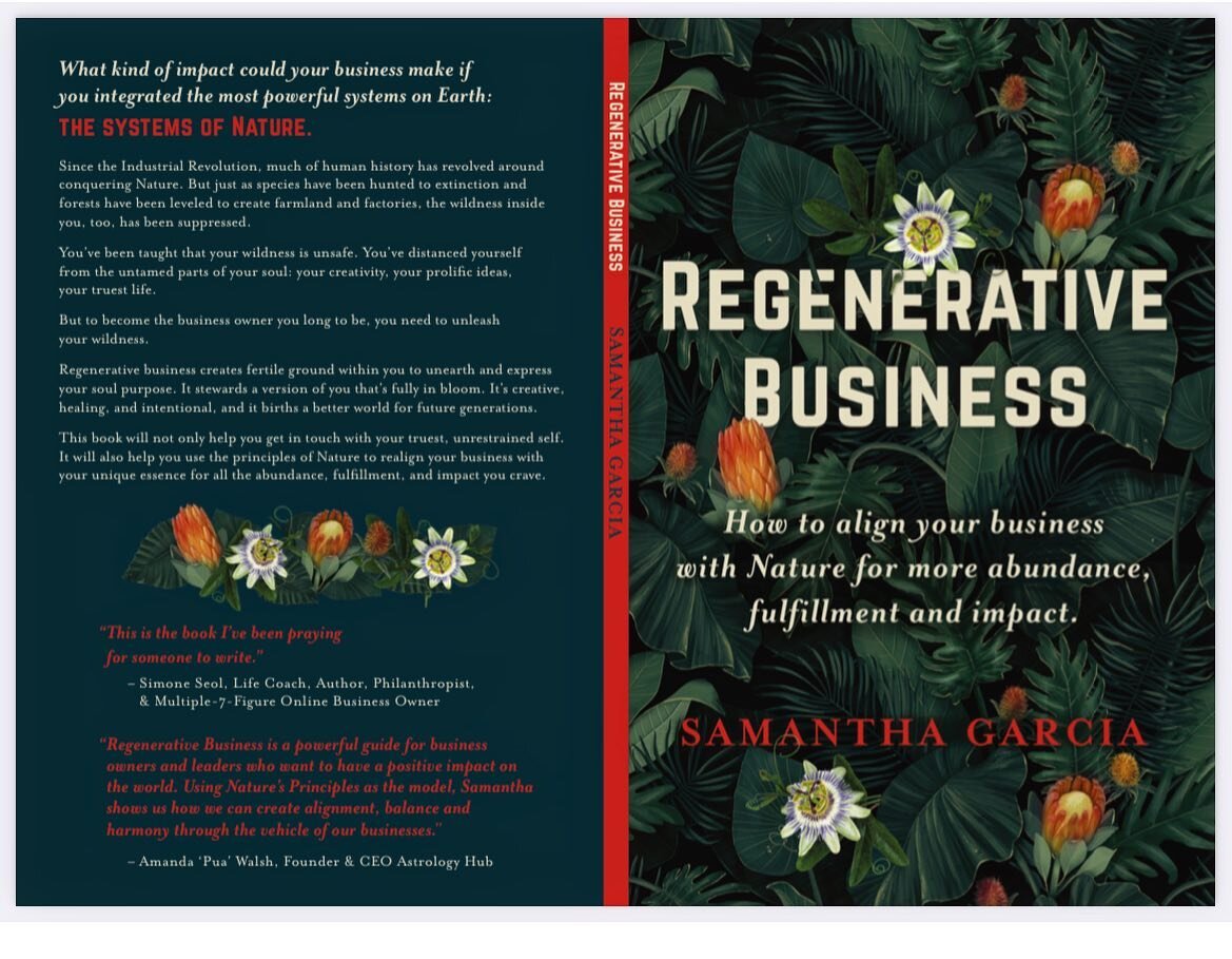 My wife&rsquo;s amazing book, Regenerative Business, comes out next week &mdash; another part of the whole regenerative movement.

@thedirtyalchemy