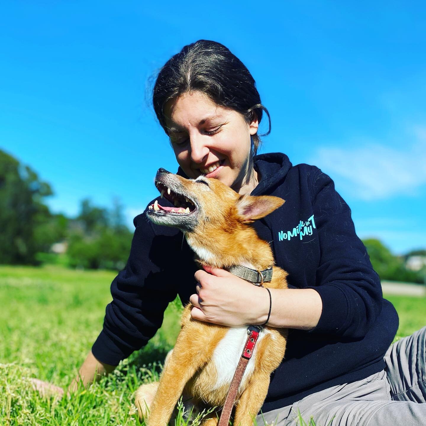 Happy Monday! Hope this picture makes you smile as big as Marie and Crash smile to be with each other 🦊💕
Marie is wearing the bull hoodie - until the fox ones are ready and printed! Our 3 week pre-sale of the fox hoodie has officially wrapped up - 