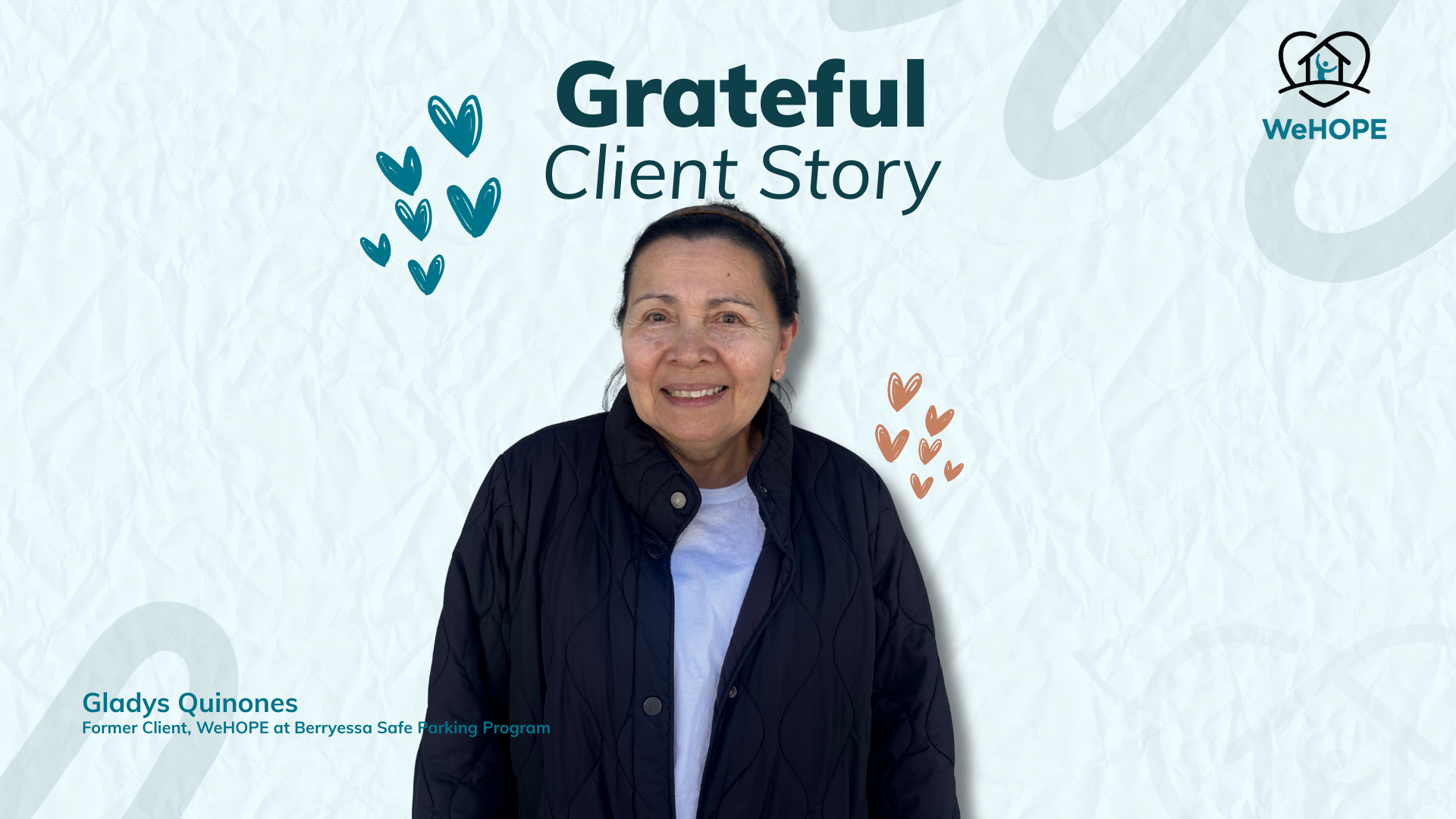 Grateful Client Story: Gladys Finds Home