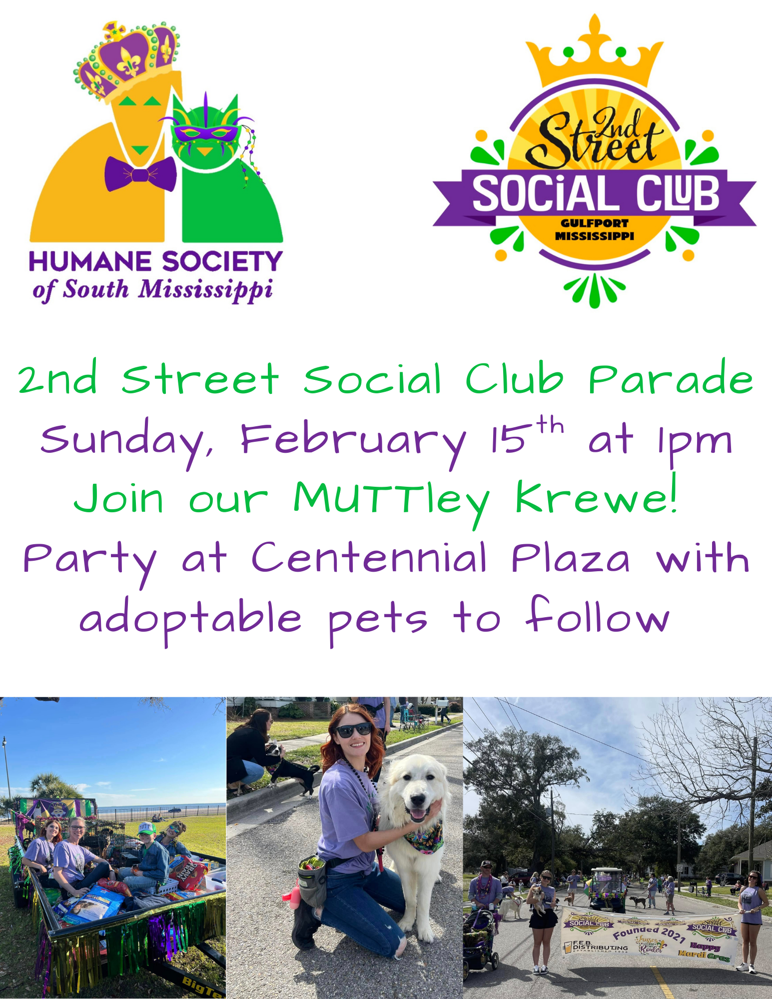 2nd Street Social Club Mardi Gras Parade