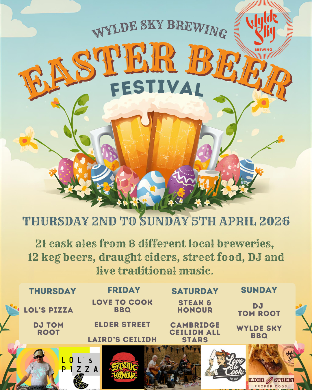 WYLDE SKY BEER FESTIVAL | LIVE MUSIC FROM Cambridge Ceilidh All-Stars | FOOD TRUCK Steak &amp; Honour