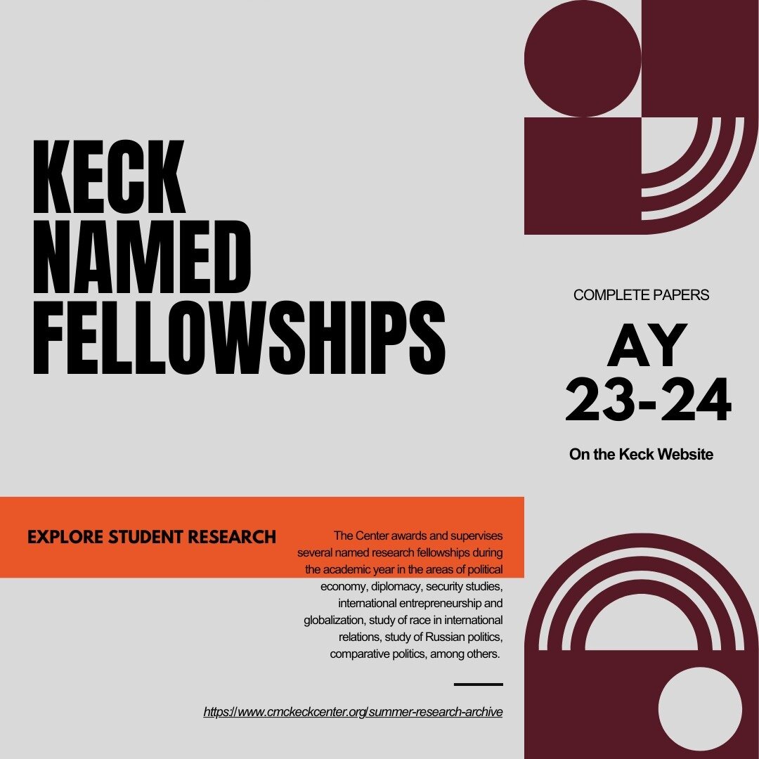 🌟Celebrating our brilliant scholars! 🎓✨ They have just wrapped up their research projects through the Keck Named Fellowships Program, delving into a myriad of topics, from BRI in Latin America to AI&rsquo;s ethical challenges with the workforce. 🌍