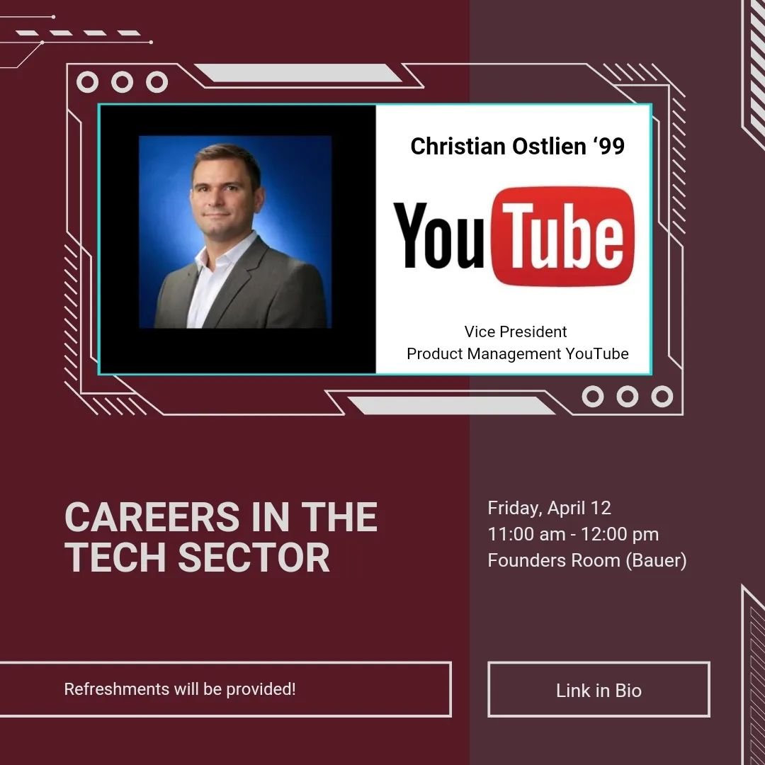 We are thrilled to host our esteemed alumnus Christian Oestlien, Class of 99. Join us for an insightful talk on his career trajectory, challenges and new developments in his field, and engage in Q+A. Sign up link in bio!