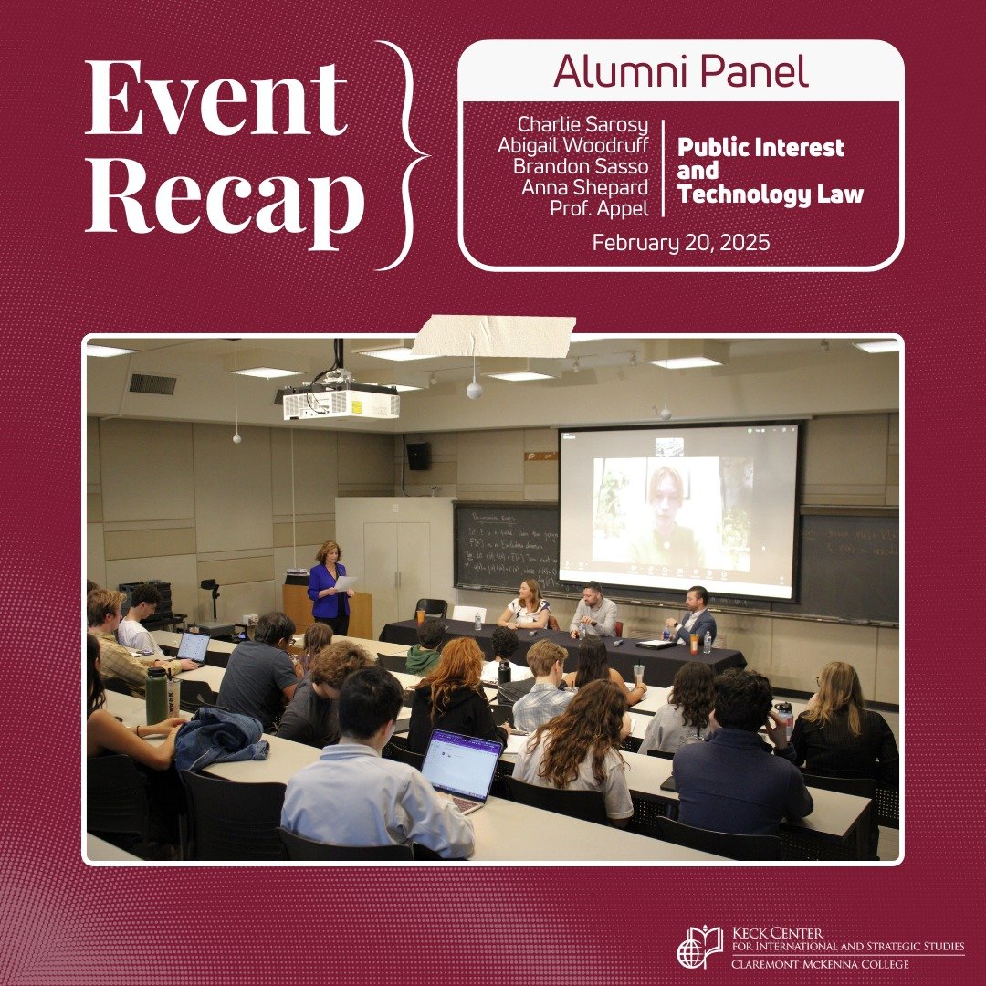 Pictures from our Public Interest and Technology Law alumni panel. Stay tuned for more engaging Keck Center events!