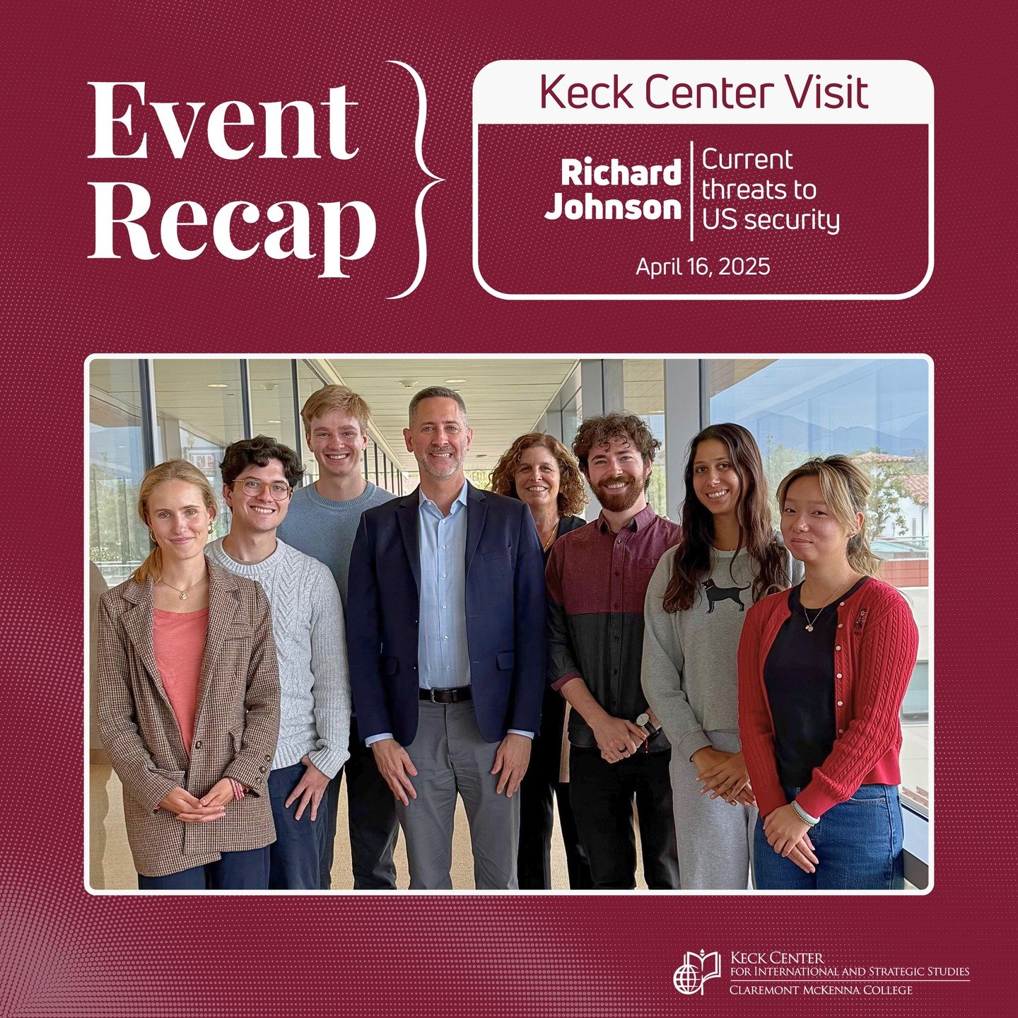 This Wednesday, Richard Johnson - former Deputy Assistant Secretary of Defense under President Biden, visited the Keck Center to discuss threats to US security.