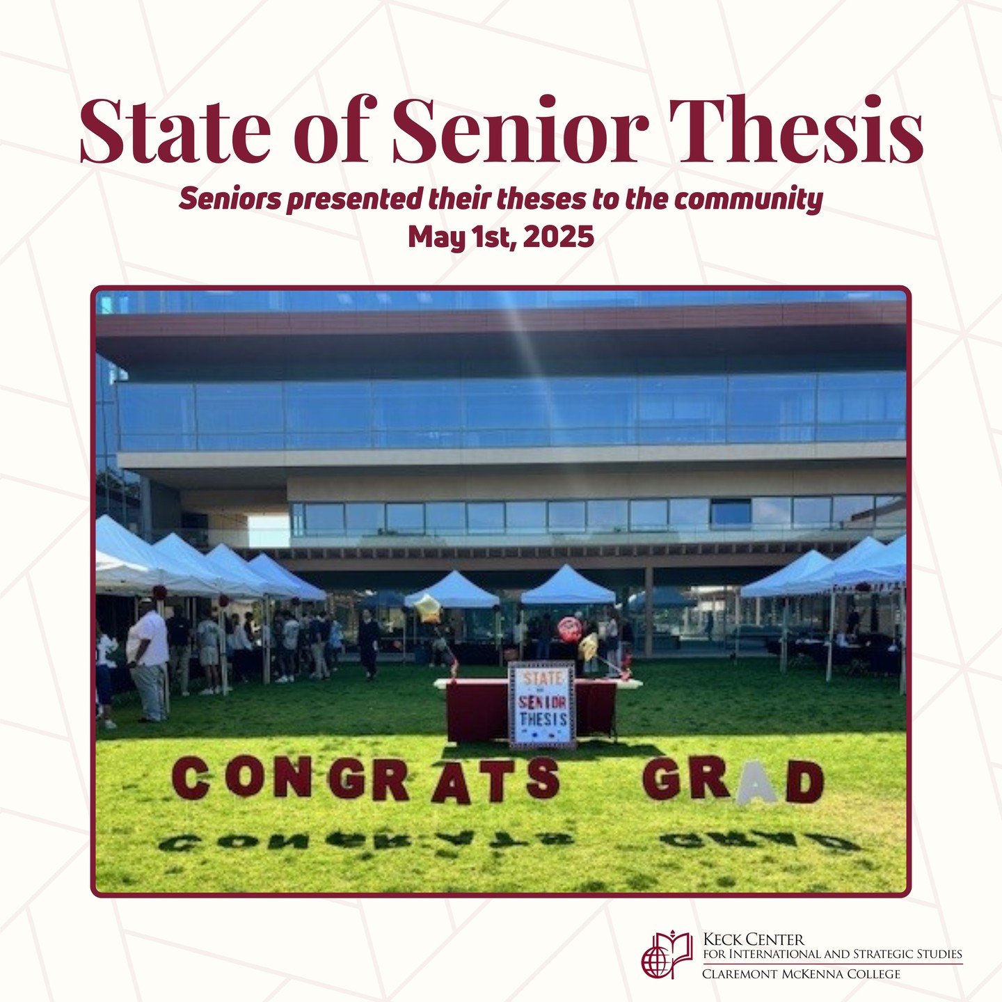 Pics from this year&rsquo;s State of Senior Thesis event, where seniors presented their theses to the community.