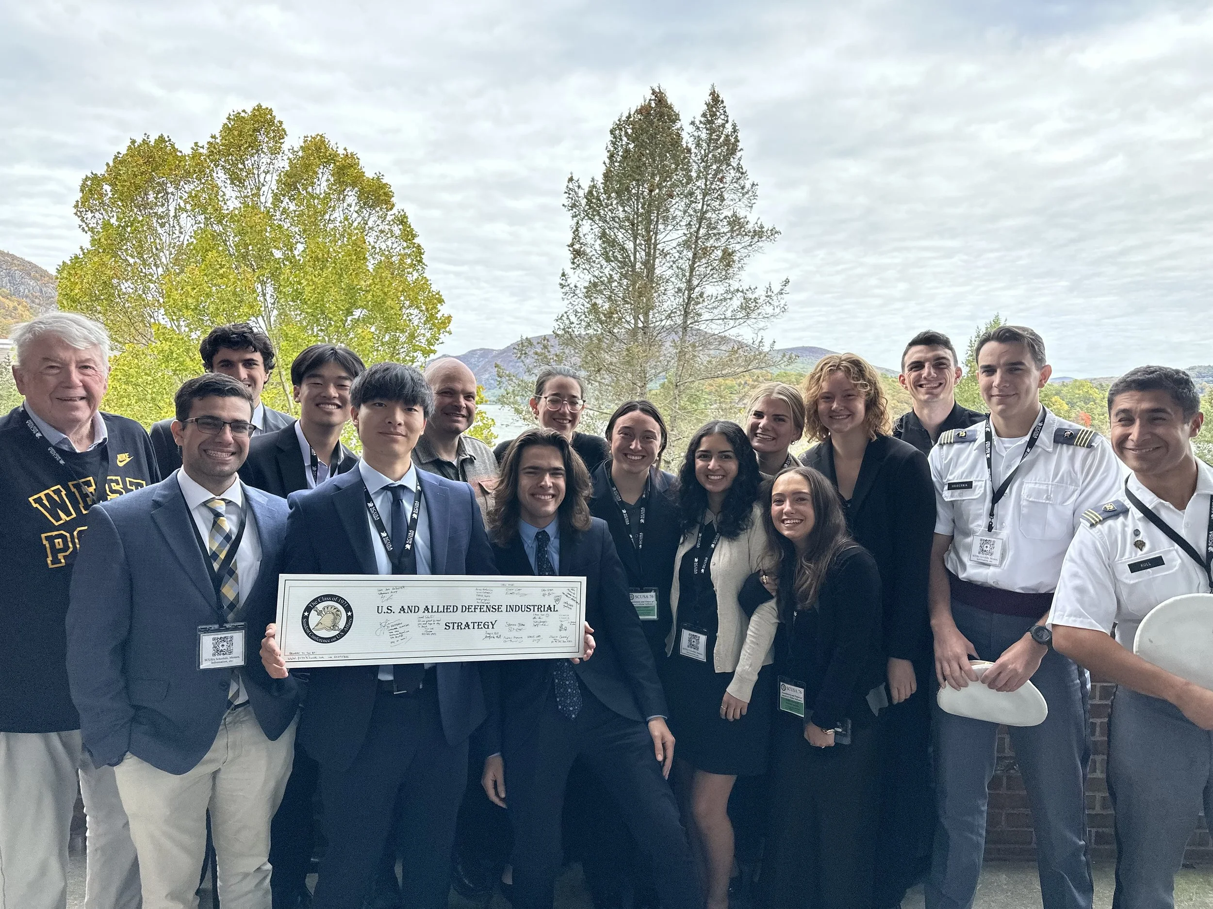 Tim Lee and Ethan Chen '26 at the Class of 1971 Student Conference on US Affairs at West Point in October 2025