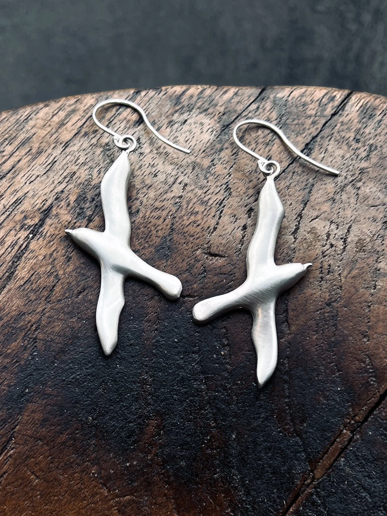 Tāiko silver earrings