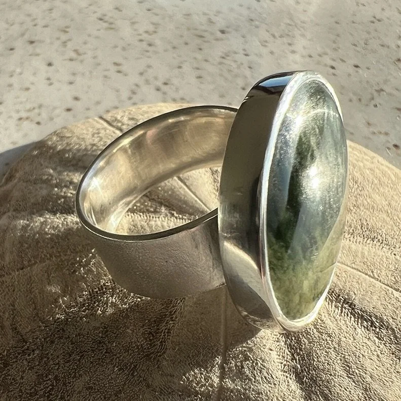 Pounamu halo ring