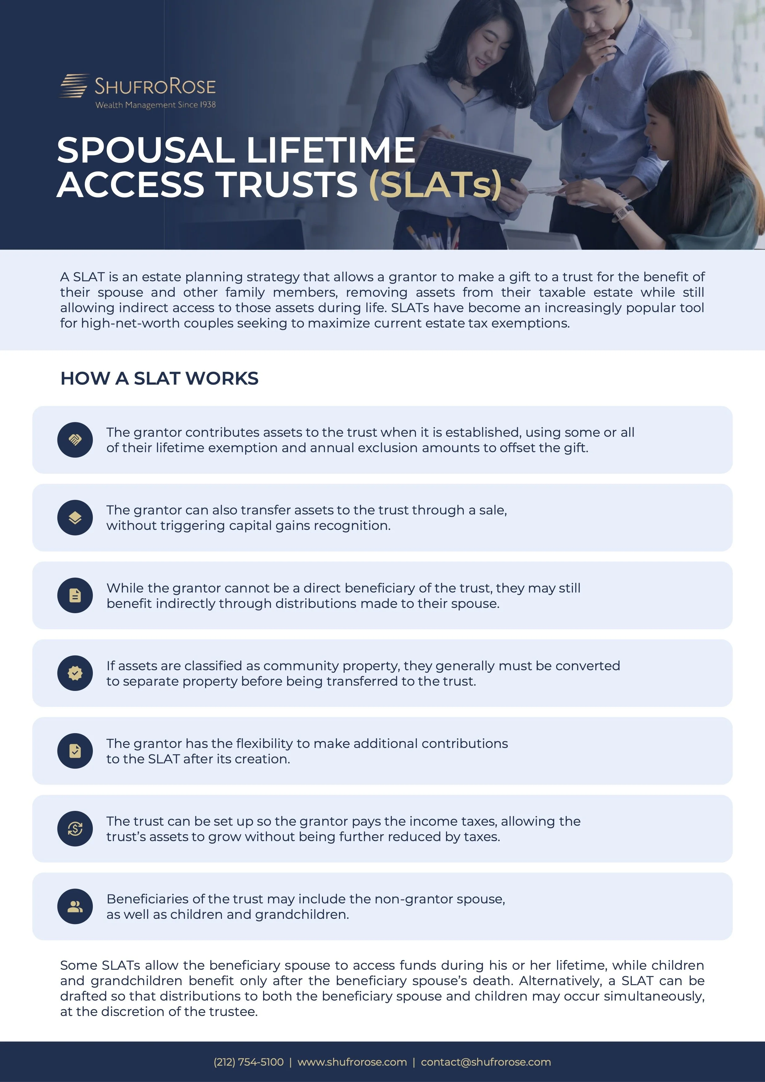 Spousal Lifetime Access Trusts (SLATs)