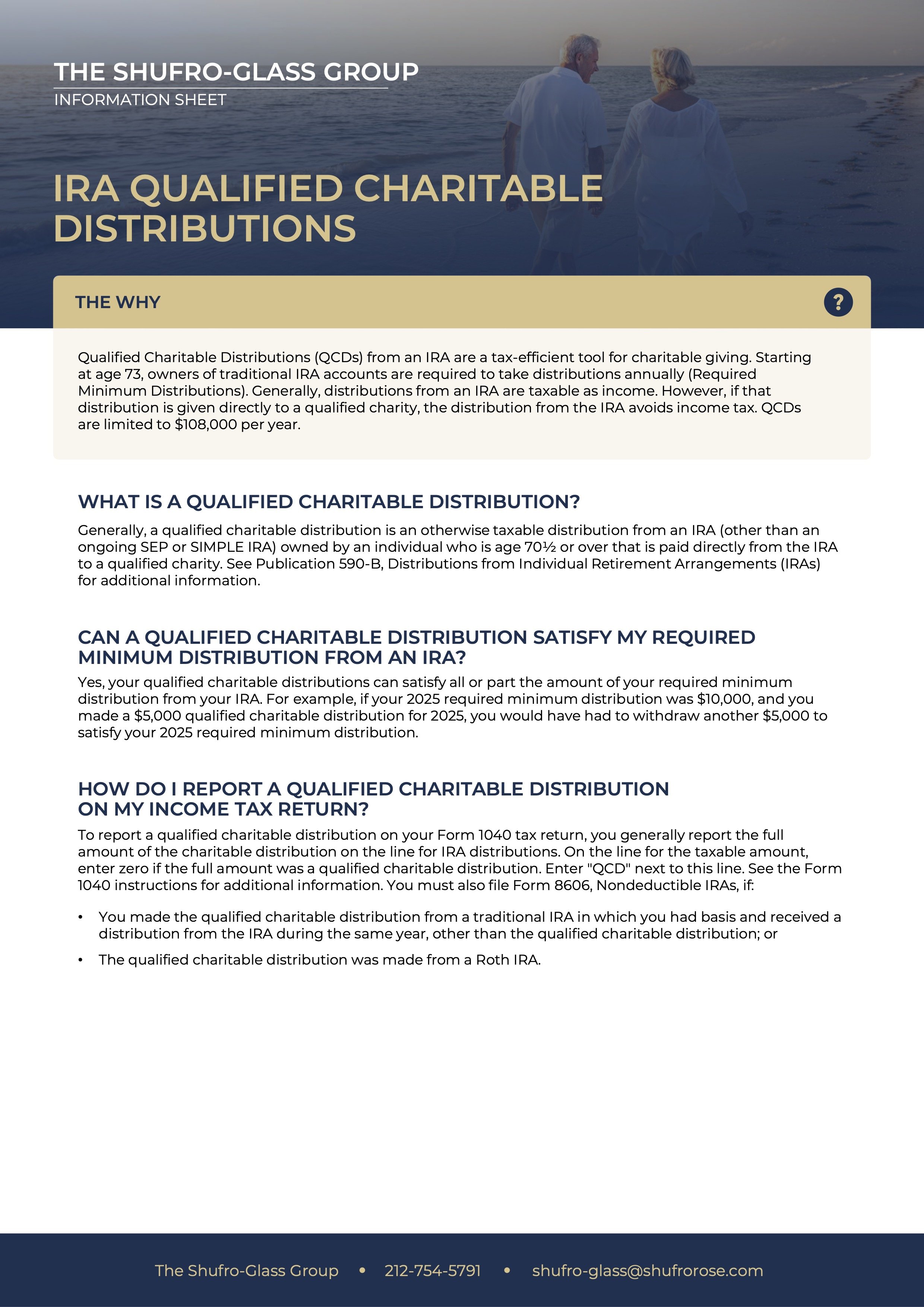 IRA Qualified Charitable Distributions