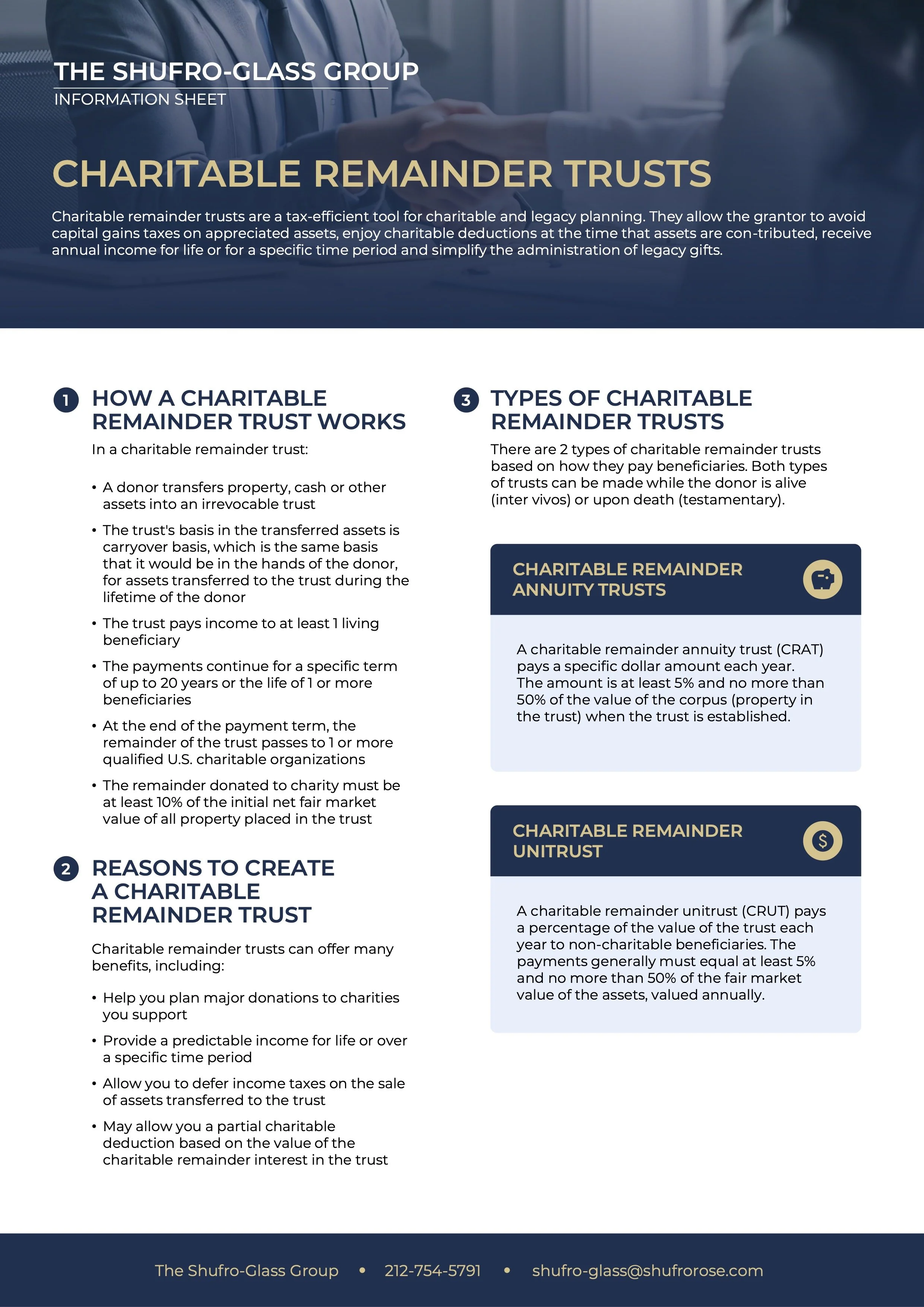 Charitable Remainder Trusts