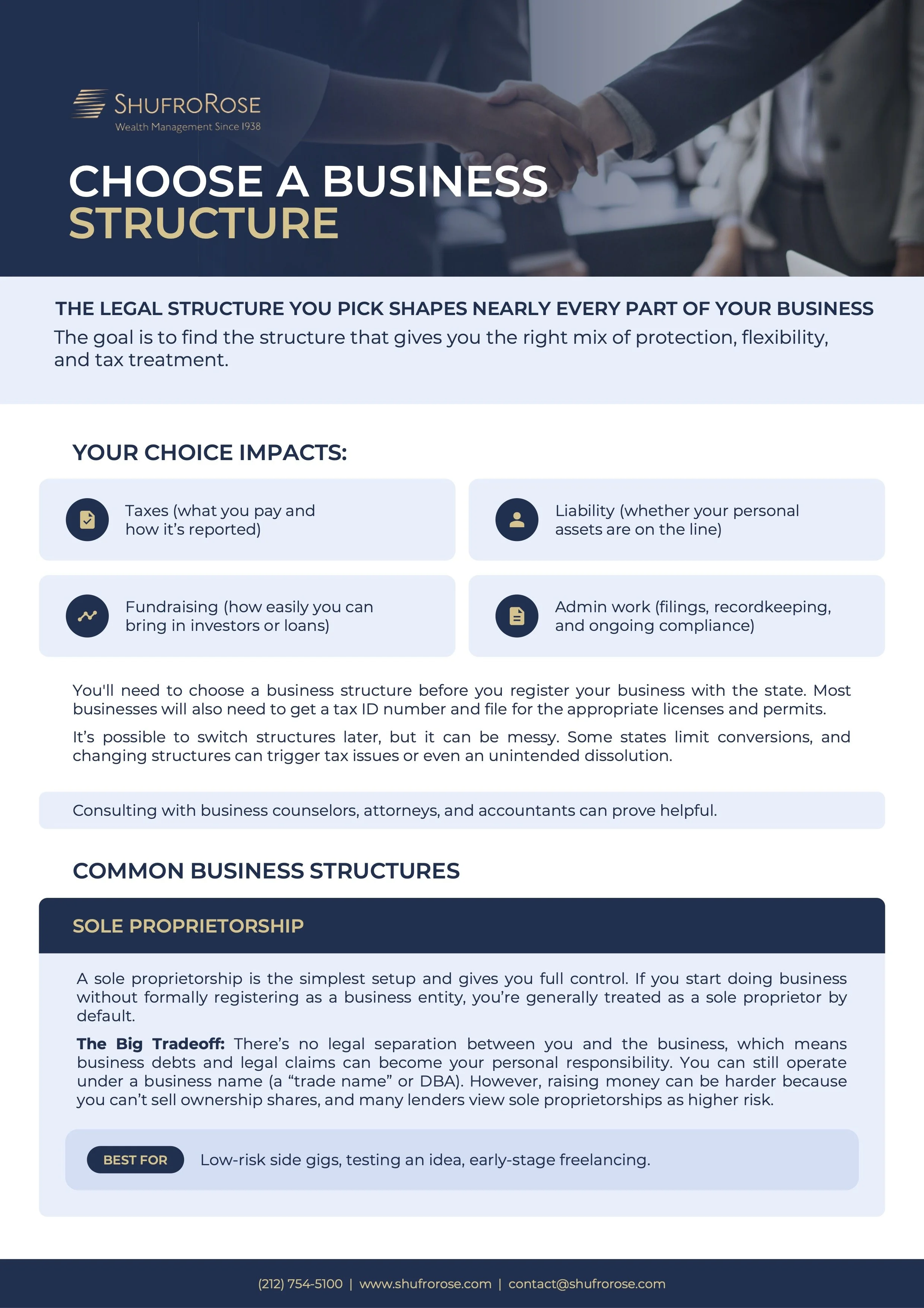 Choose a Business Structure
