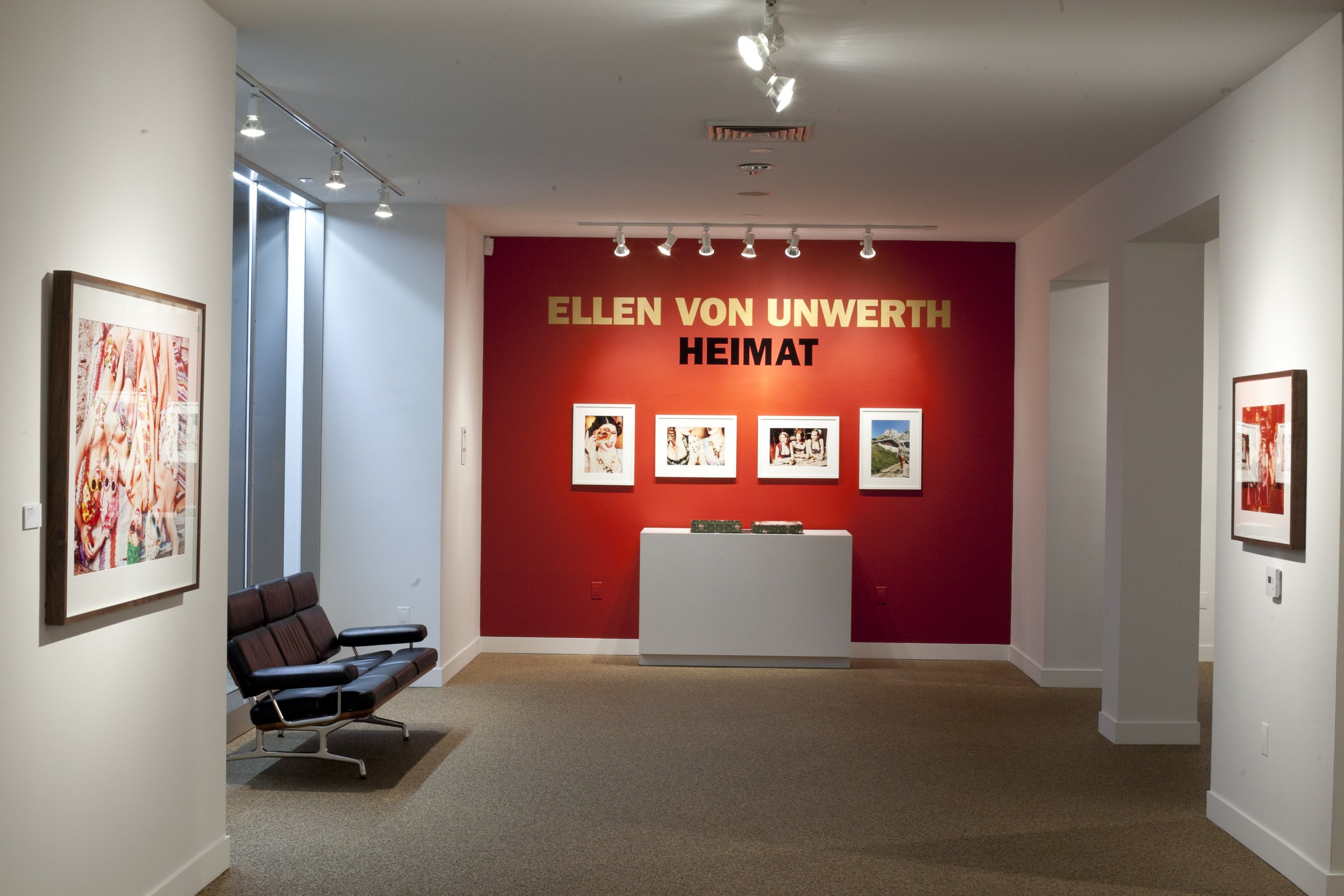 TASCHEN Gallery Los Angeles featuring Ellen von Unwerth's Heimat exhibition. Installation photographs by Gregory Bojorquez.