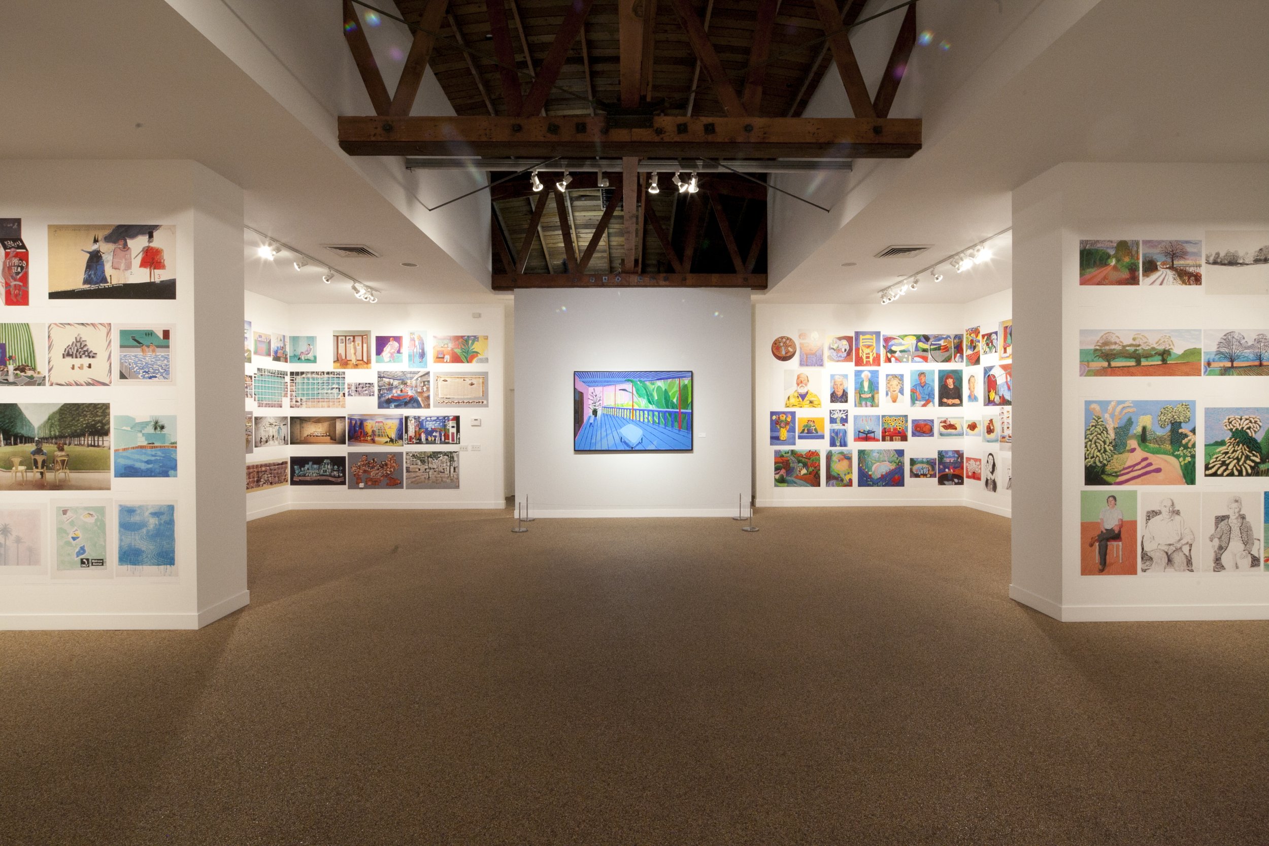 David Hockney exhibition at TASCHEN Gallery Los Angeles. Installation photographs by Gregory Bojorquez.