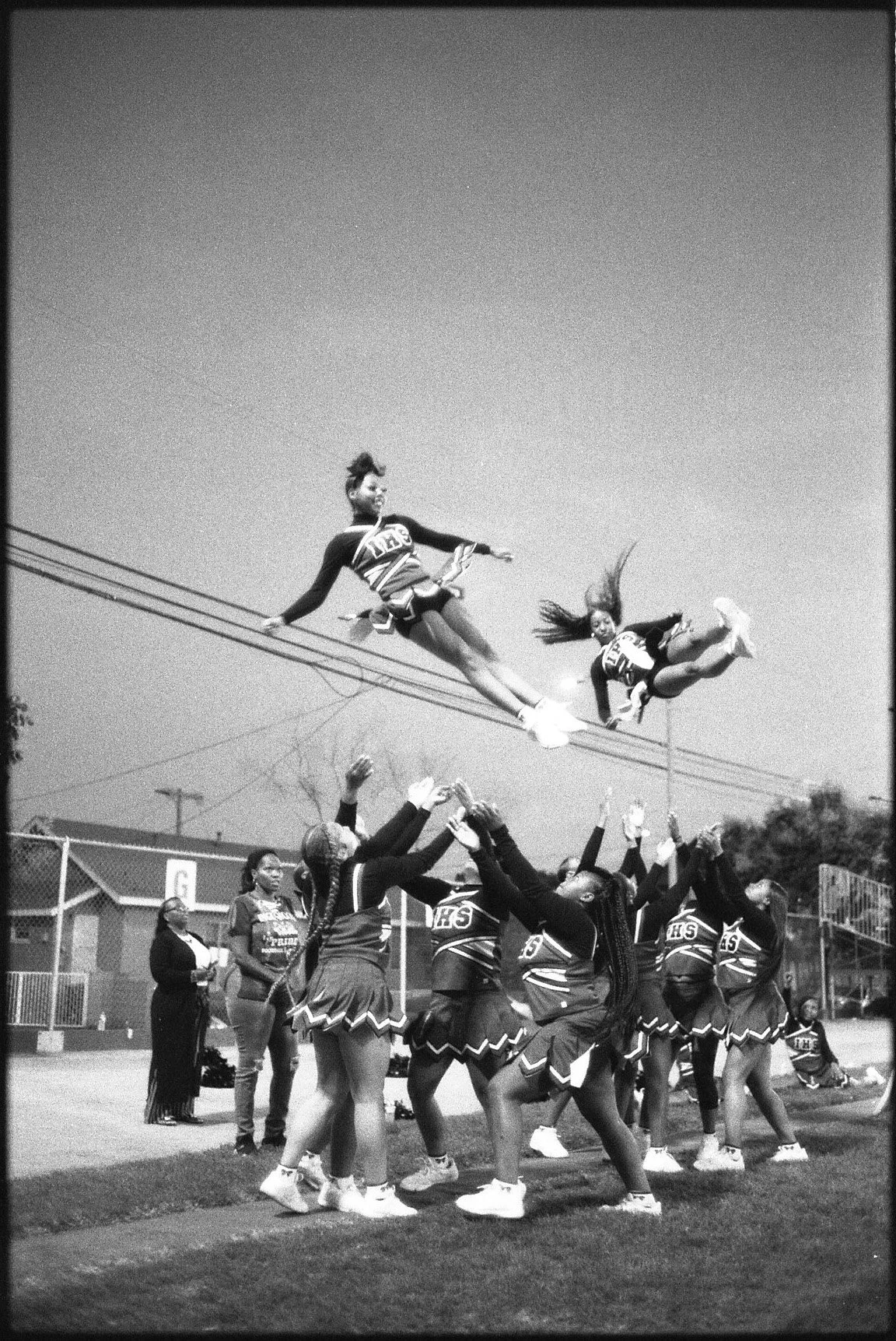 Inglewood High School Cheer Team, Boyle Heights, 2019, Archival pigment print, Edition of 6 plus 2 AP, 24x30 in.