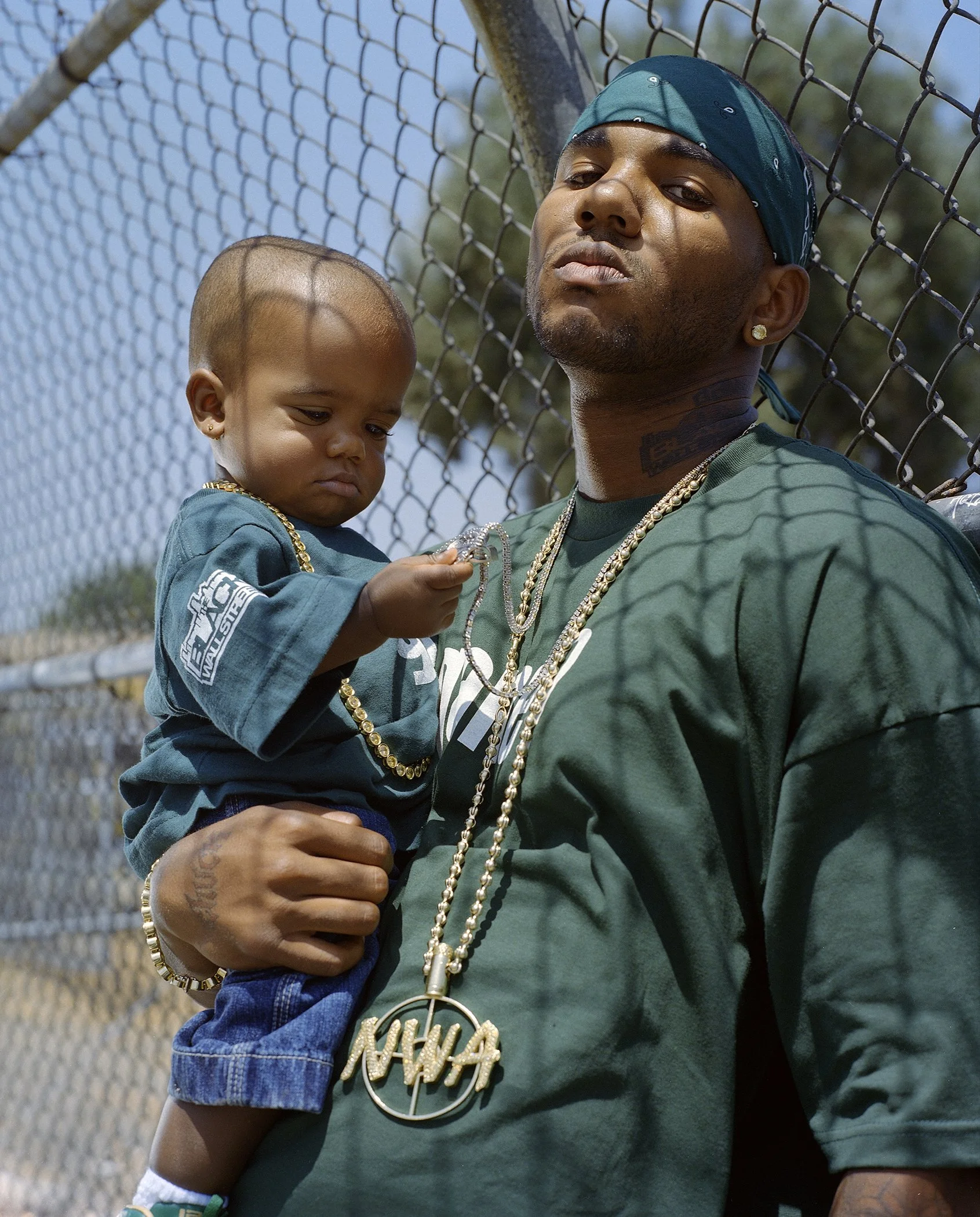 Game & His Boy, Harlem”Compton, California 2004, Archival pigment print Ed. of 10 plus 2 AP, 16x20 in