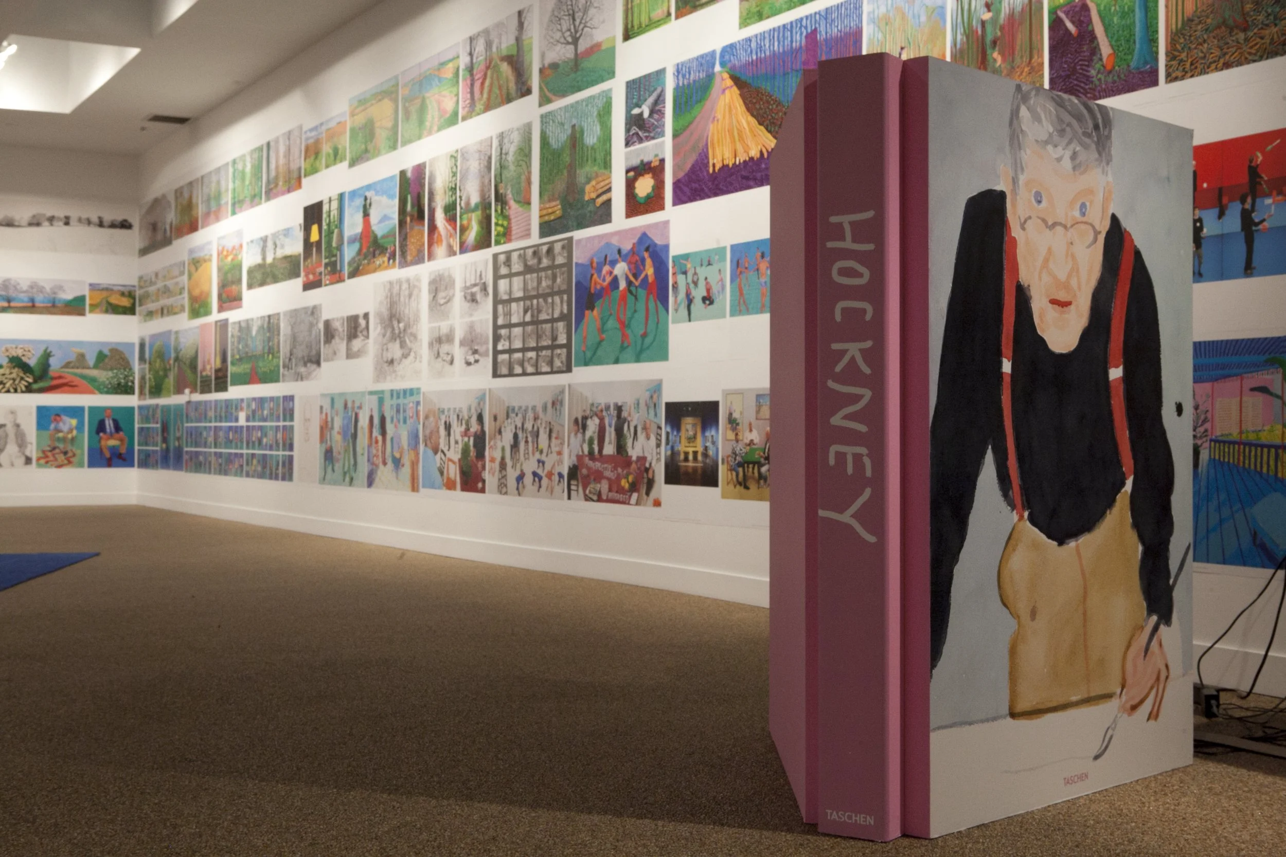 David Hockney exhibition at TASCHEN Gallery Los Angeles. Installation photographs by Gregory Bojorquez.