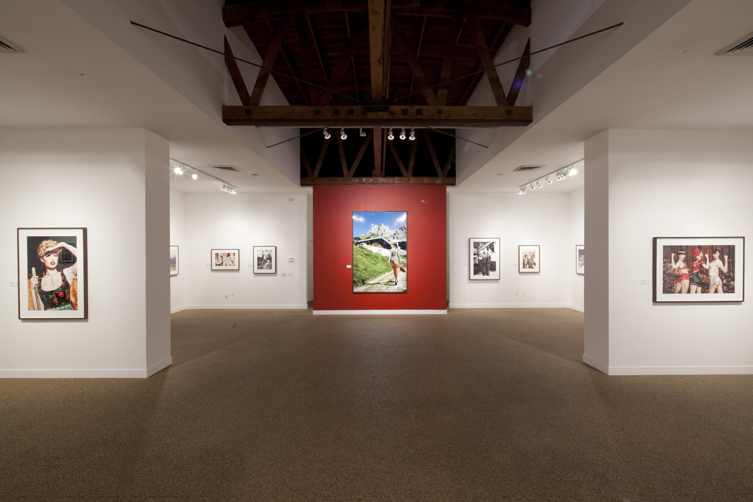 TASCHEN Gallery Los Angeles featuring Ellen von Unwerth's Heimat exhibition. Installation photographs by Gregory Bojorquez.
