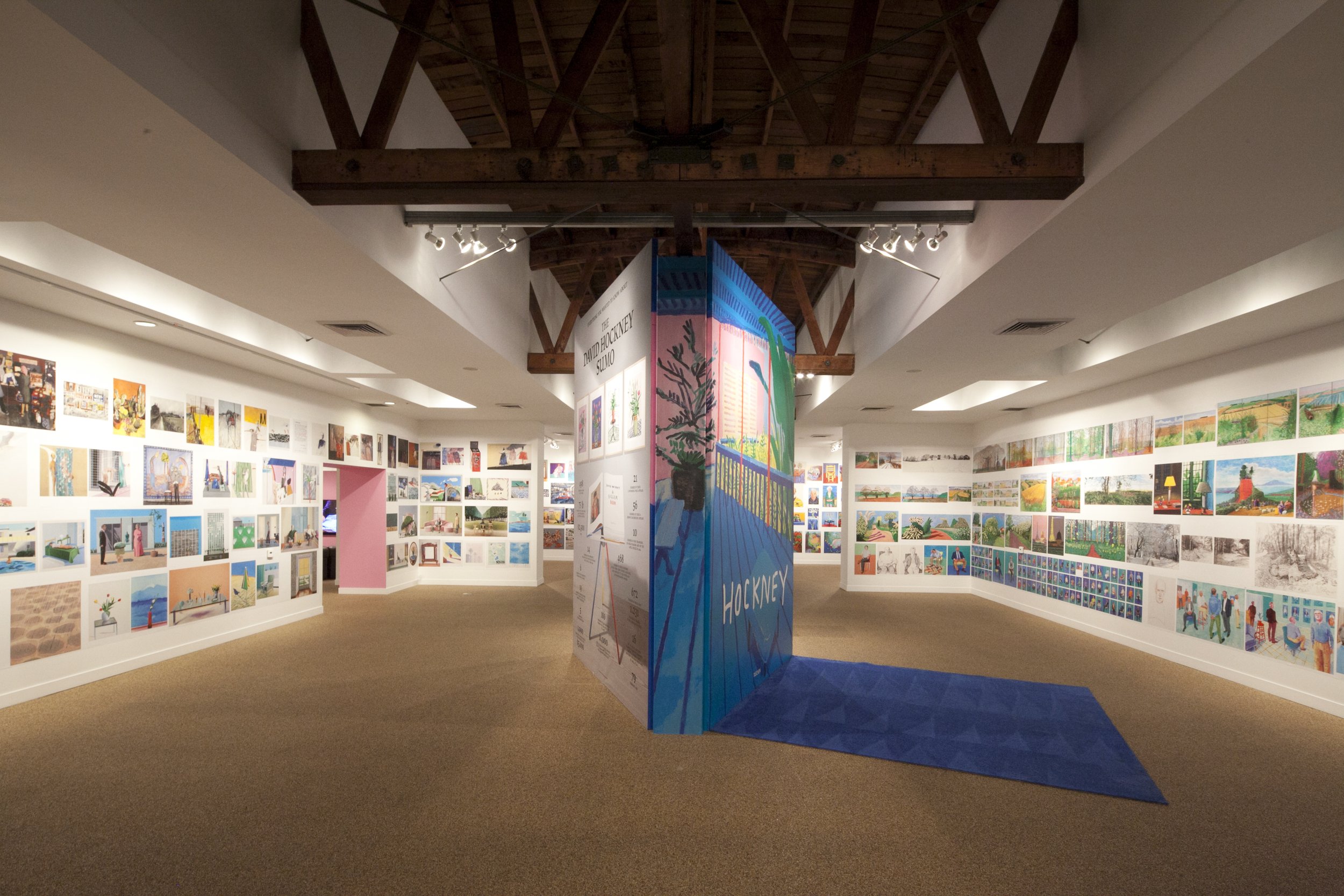 David Hockney exhibition at TASCHEN Gallery Los Angeles. Installation photographs by Gregory Bojorquez.