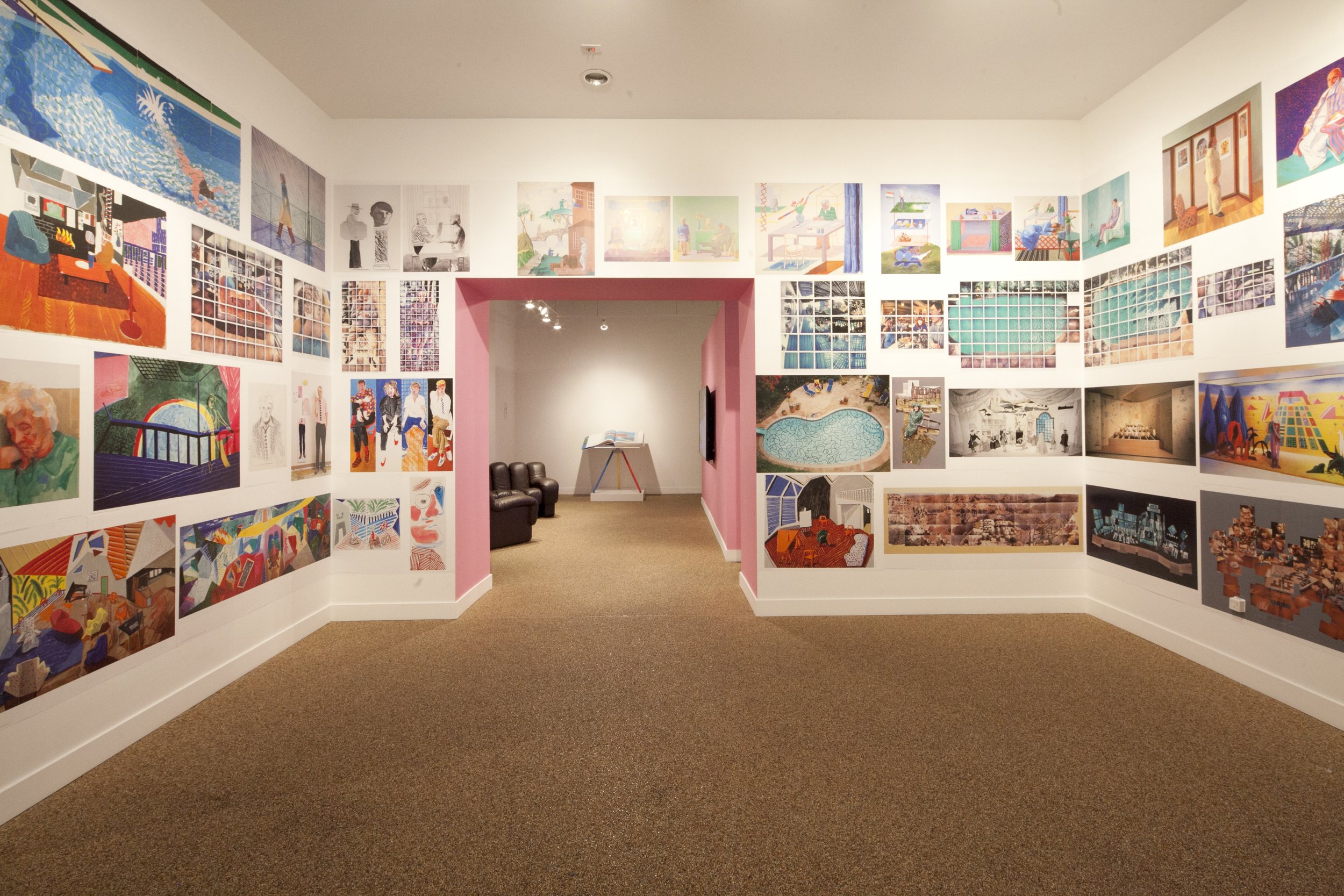 David Hockney exhibition at TASCHEN Gallery Los Angeles. Installation photographs by Gregory Bojorquez.