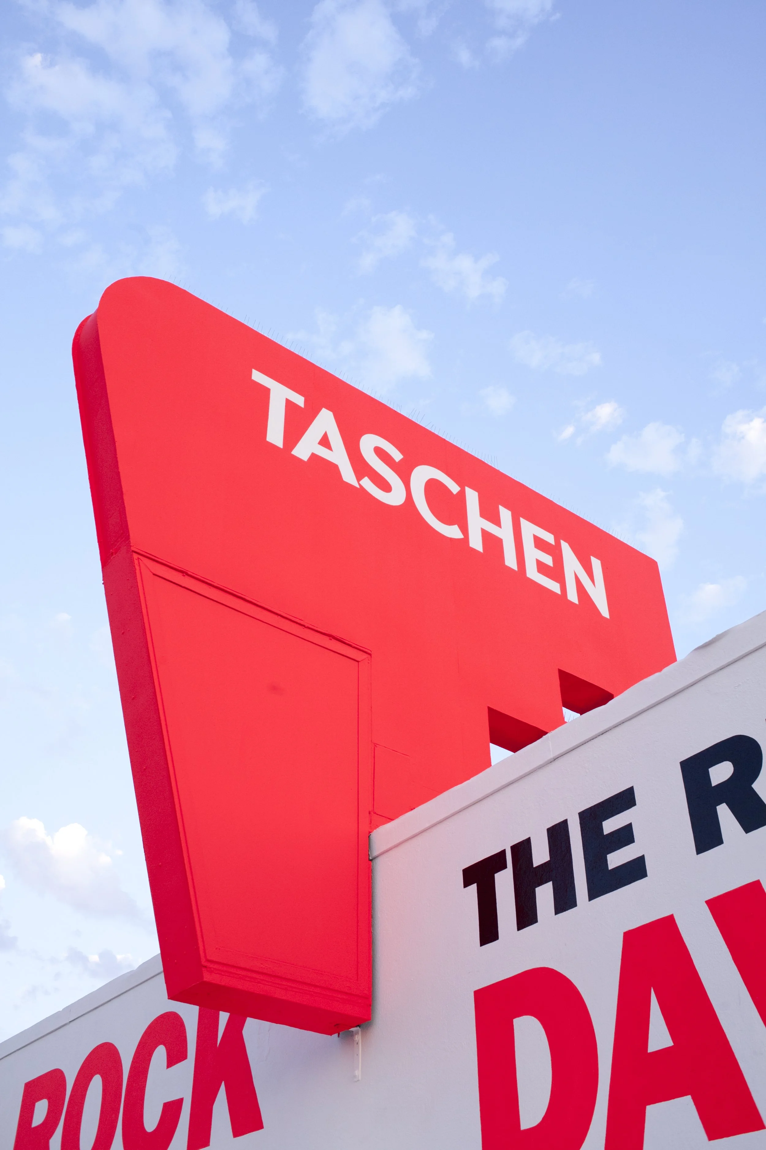 TASCHEN Gallery Los Angeles exterior with TASCHEN sign
