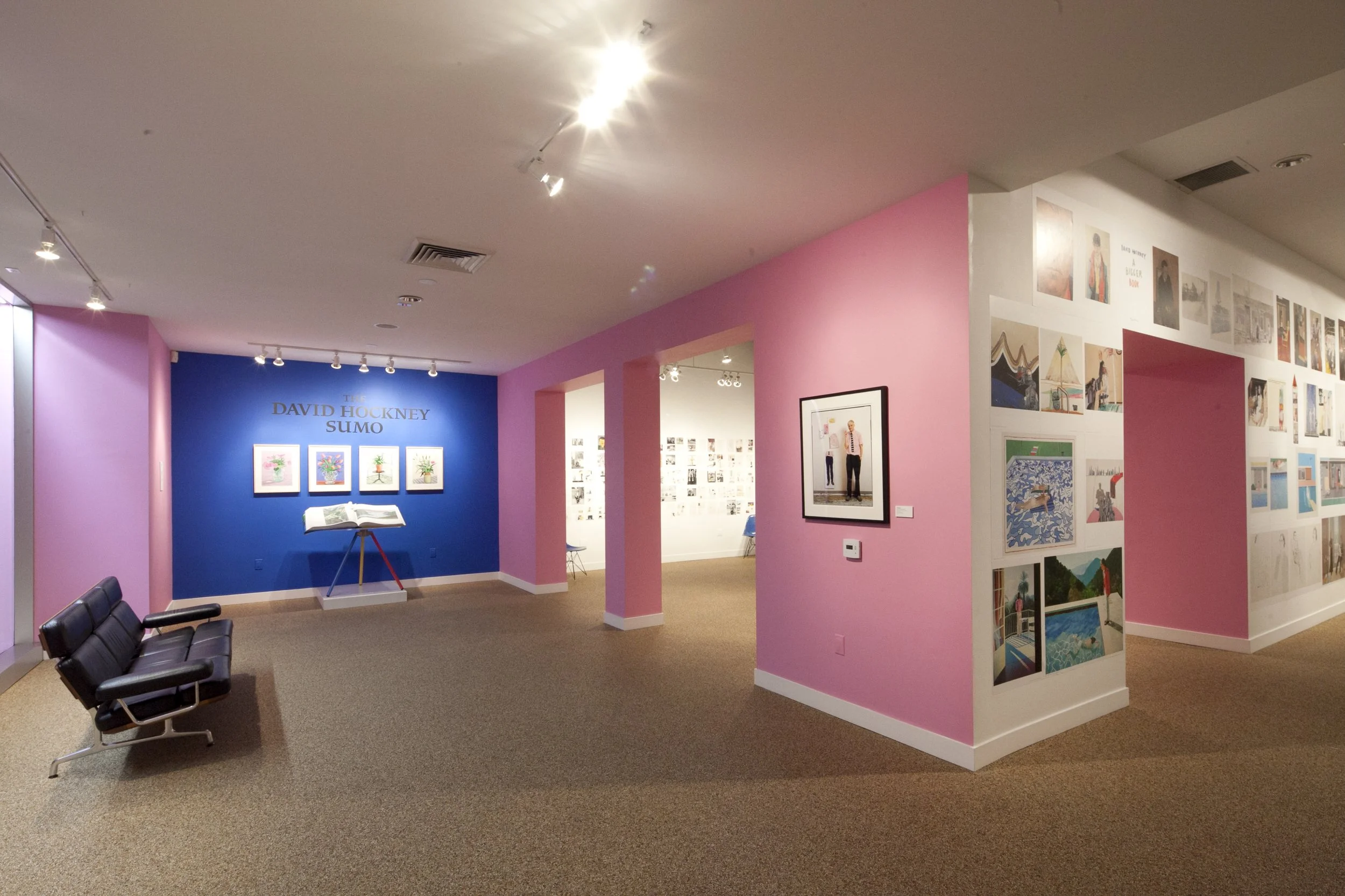 David Hockney exhibition at TASCHEN Gallery Los Angeles. Installation photographs by Gregory Bojorquez.