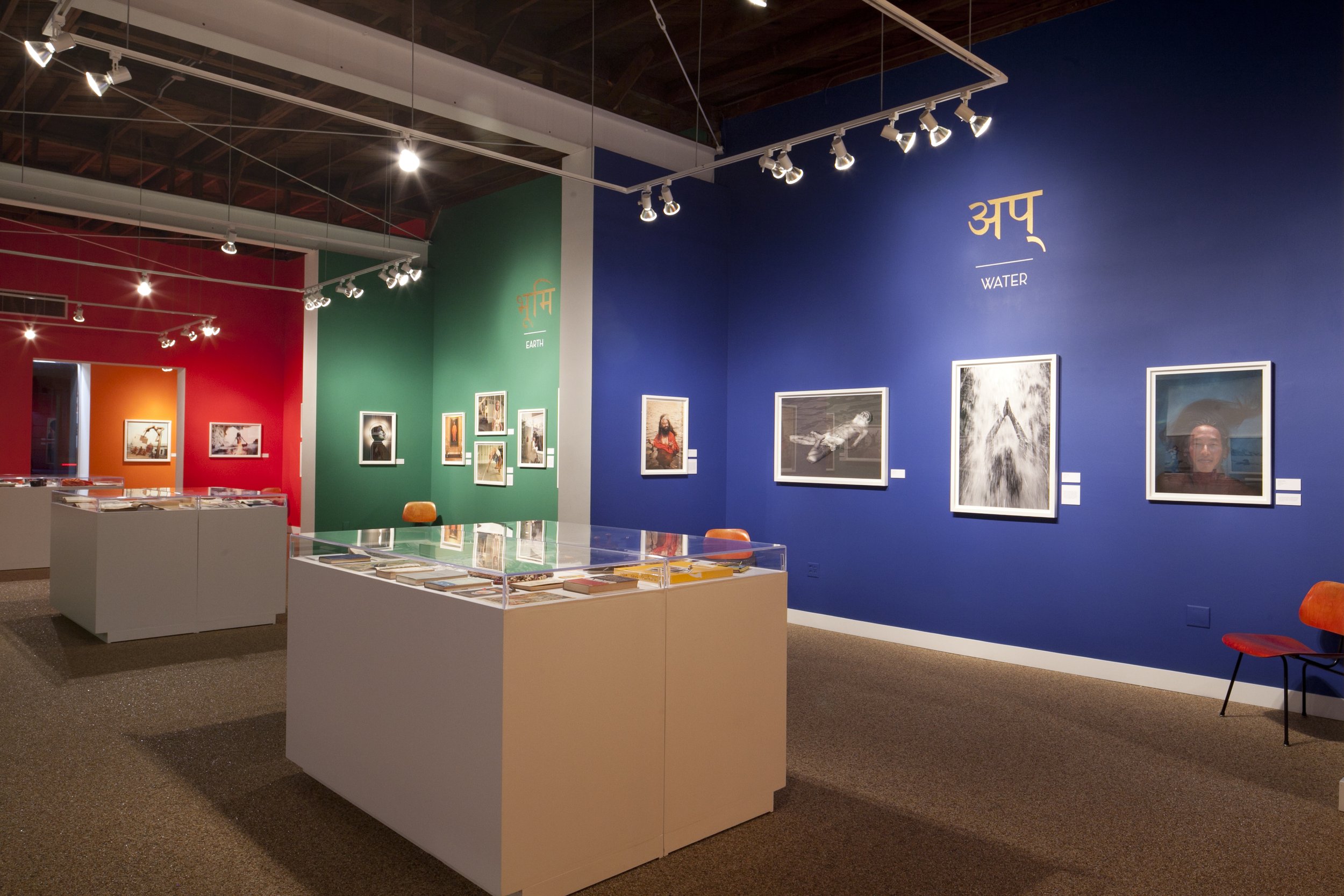 TASCHEN Gallery Los Angeles interior during Michael O'Neill's On Yoga: The Architecture of Peace exhibition. Photograph by Gregory Bojorquez.